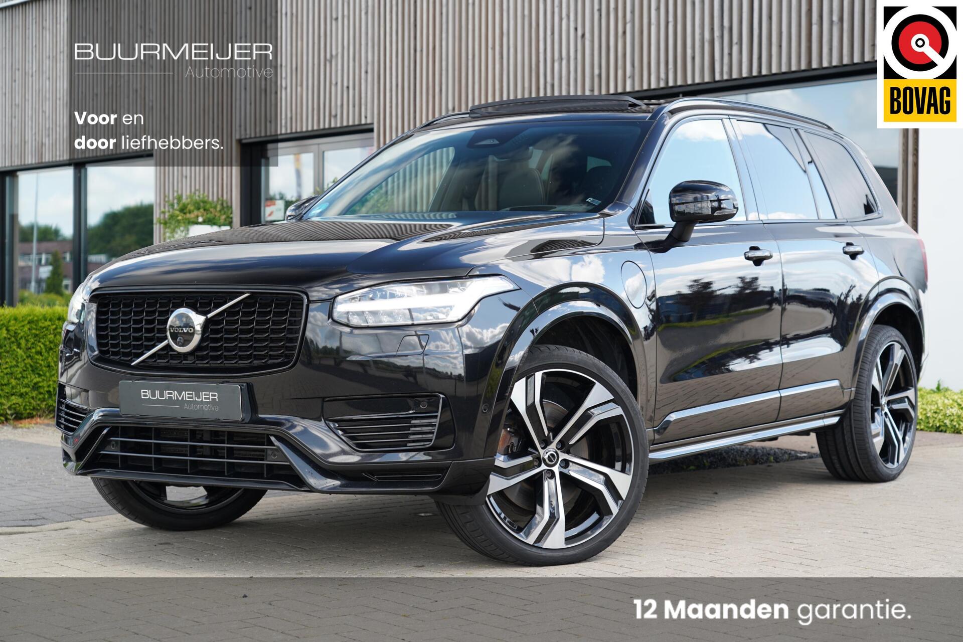 Volvo Xc90 T8 Recharge AWD R-Design Long Range 7p. SOH 99% | Alcantara hemelbekleding | Head-Up | Trekhaak | 7-Persoons | Lederen interieur | 22 inch | Harman Kardon | Adaptieve cruise control | Stoel en stuurwielverwarming | Standkachel | 2022 - voorkant