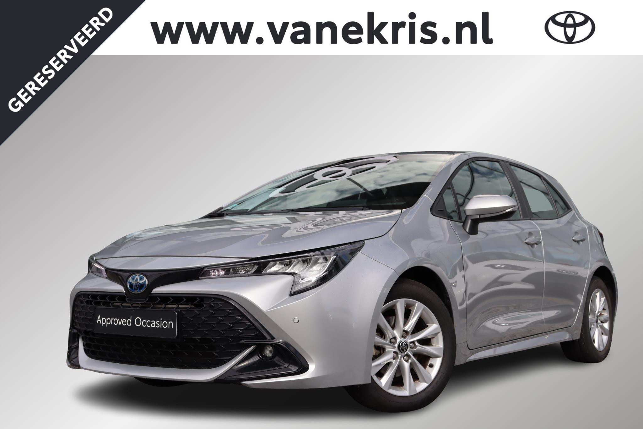 Toyota Toyota Corolla Hybrid 140 Dynamic, Parkeersensoren, Blind spot 2023 - voorkant