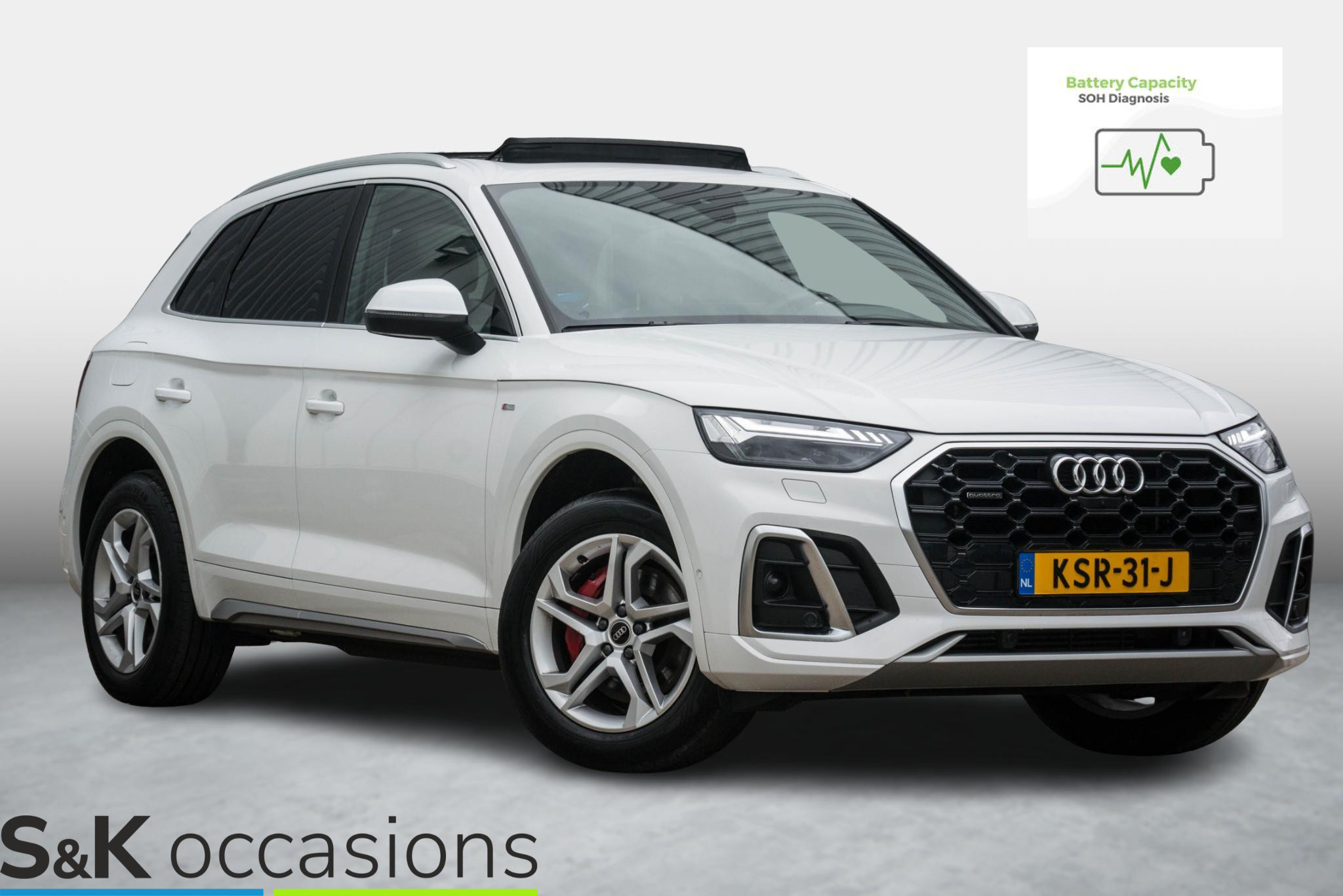Audi Q5 50 TFSI E 50 TFSI e S edition Pano HeadUp Trekhaak 2023 - voorkant