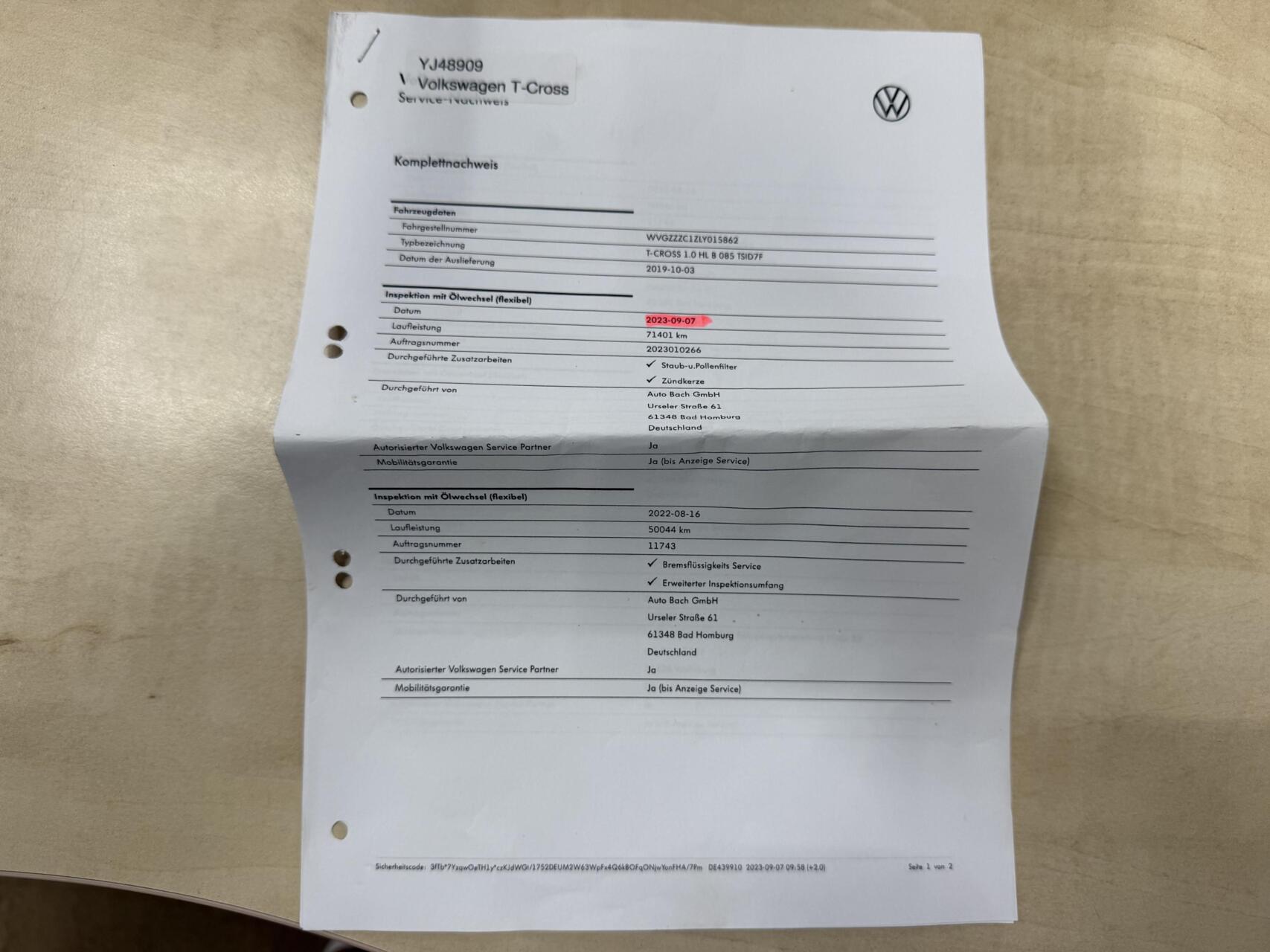 Foto van Volkswagen T-cross
