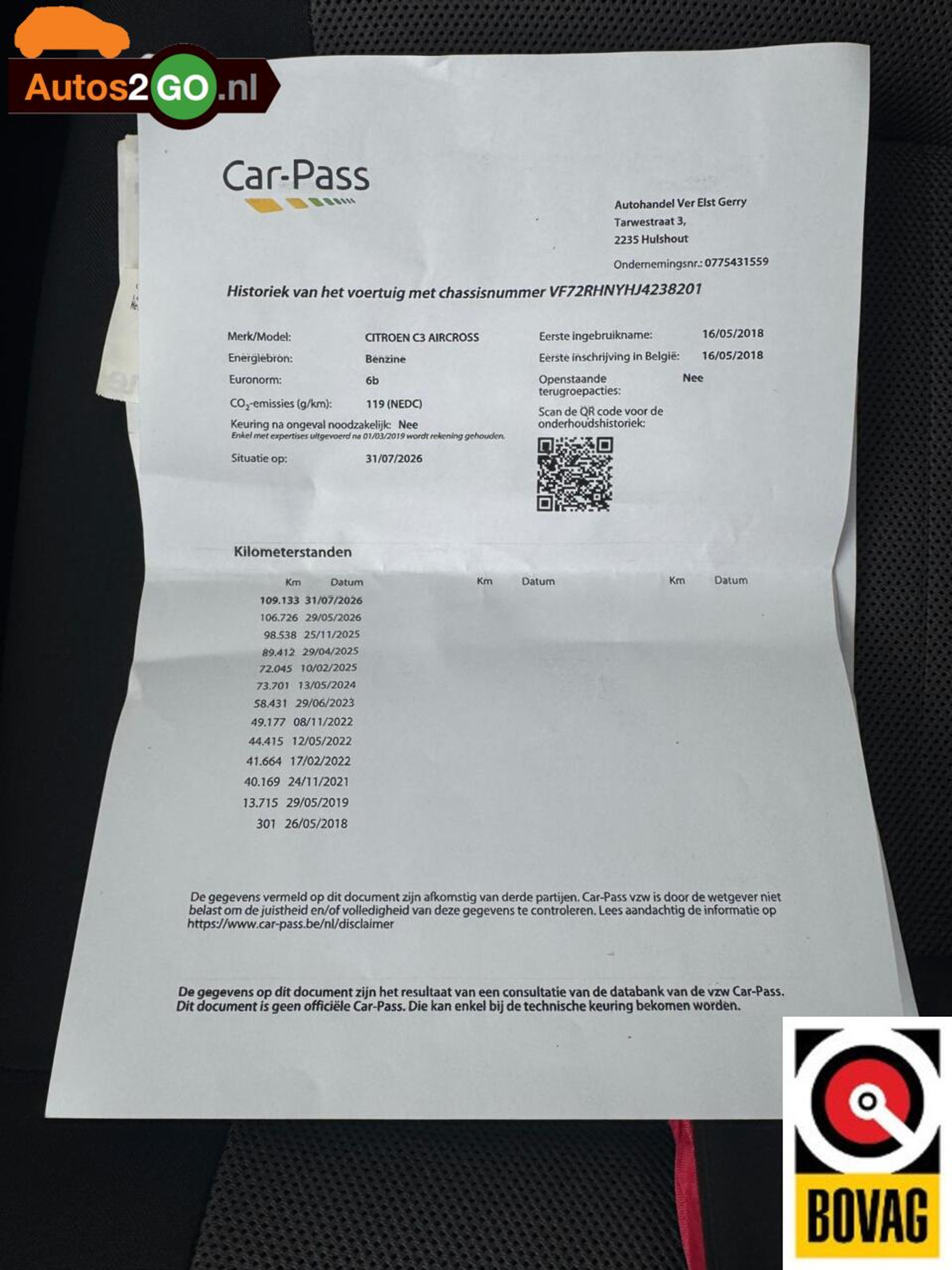 Foto van Citroen C3 Aircross