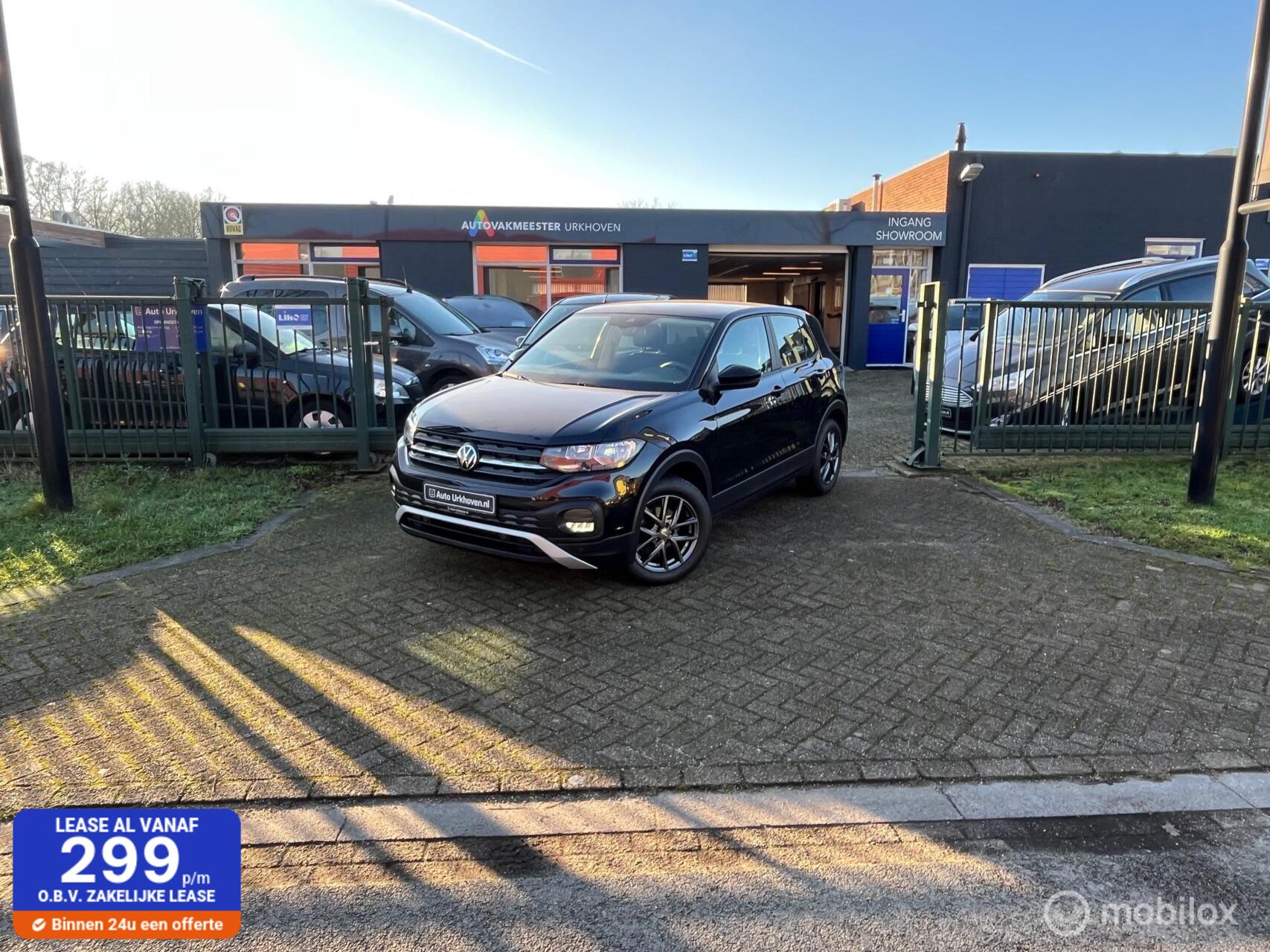 Volkswagen T-cross 1.0 81kw,aut,clima,6-24 mnd garantie mogelijk 2021 - voorkant