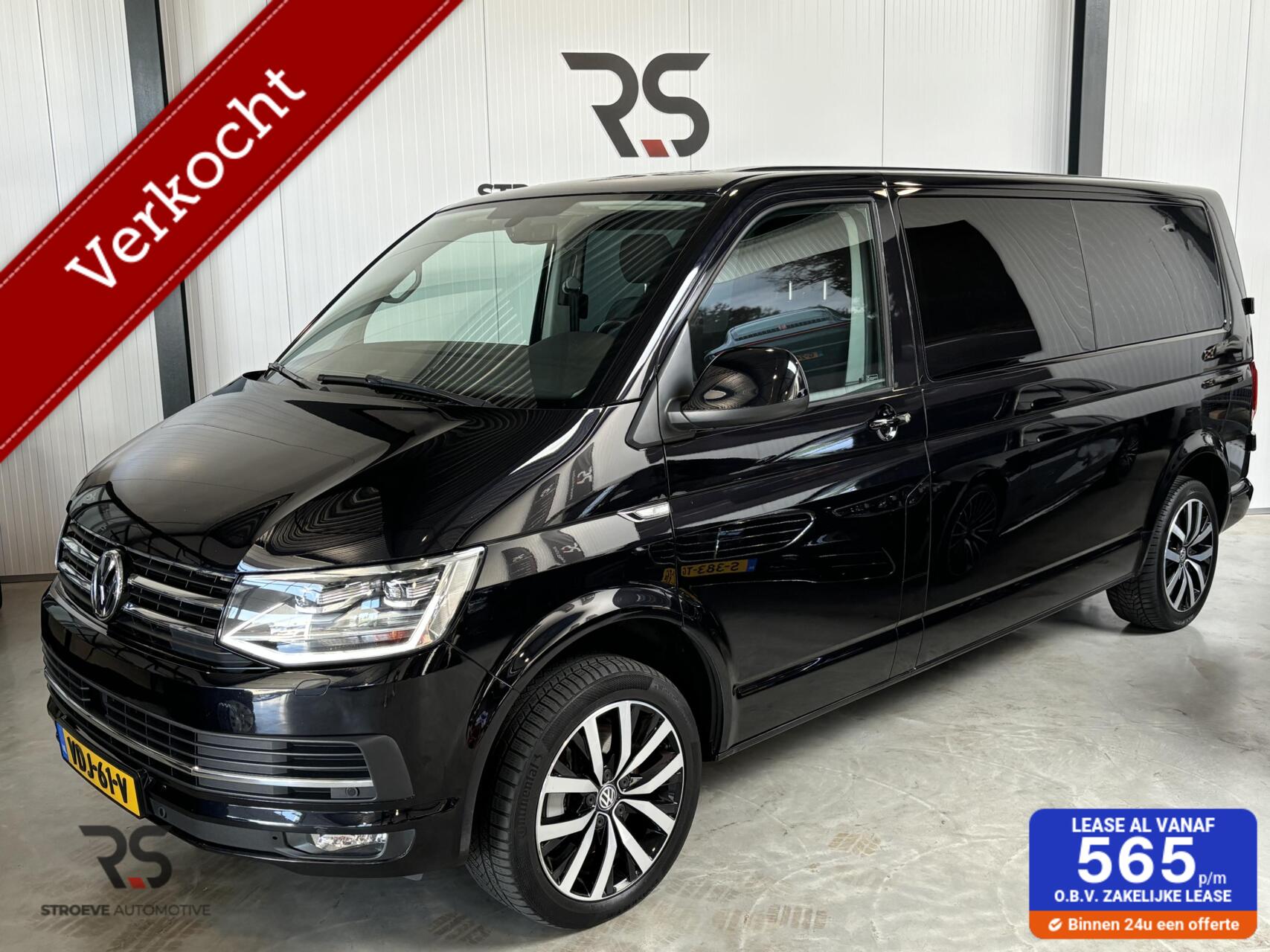Volkswagen Transporter 2.0 TDI 204 pk DSG L2H1 DC Highline | Navi | LED | Camera | PDC | Adapt. Cruise | DAB+ | 1e Eig. | Org. NLD. | 2019 - voorkant