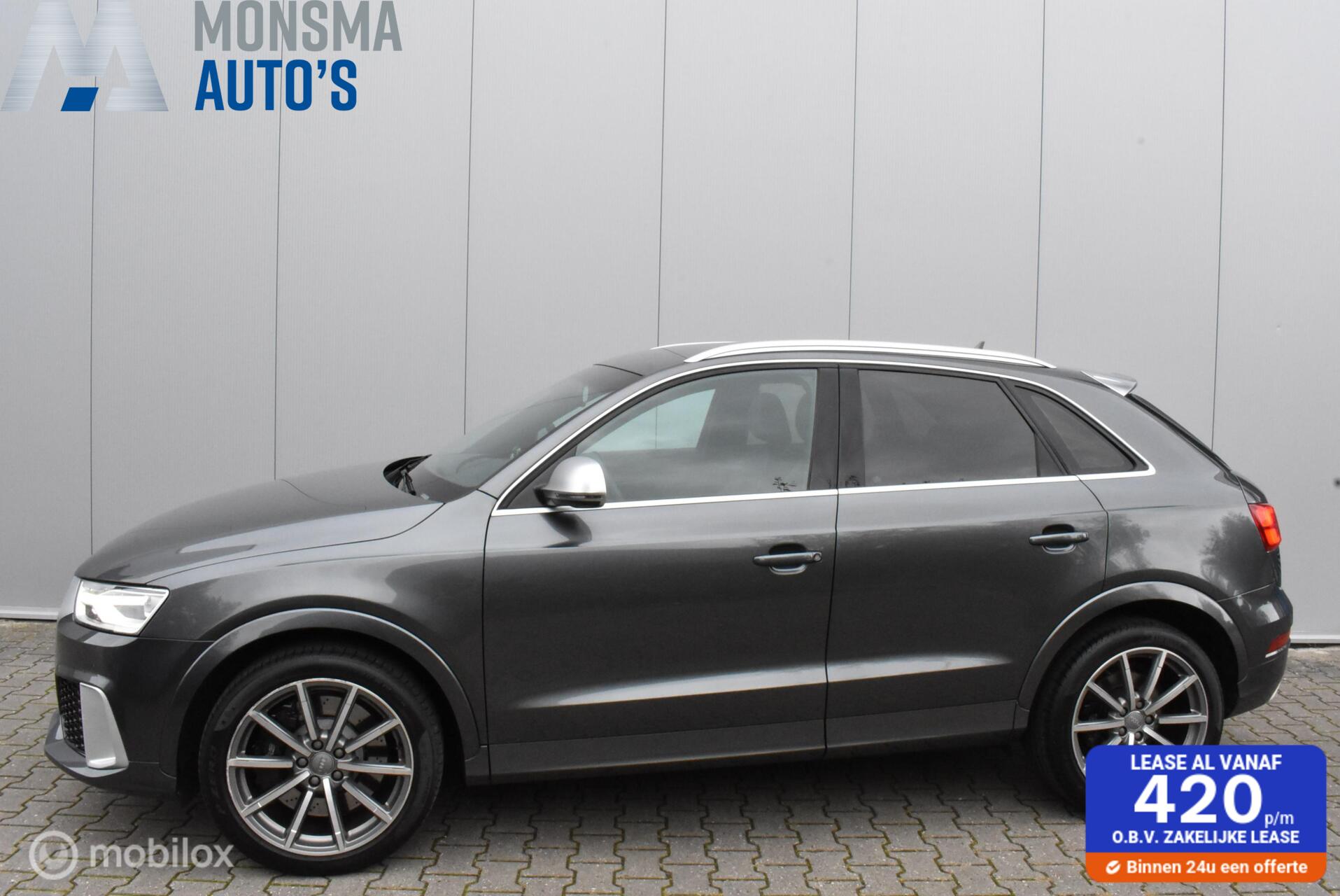 Audi RS Q3 2.5 TFSI quattro 2015 Daytona Leder Bose Trekhaak Dodehoek *Complete historie! 2015 - voorkant