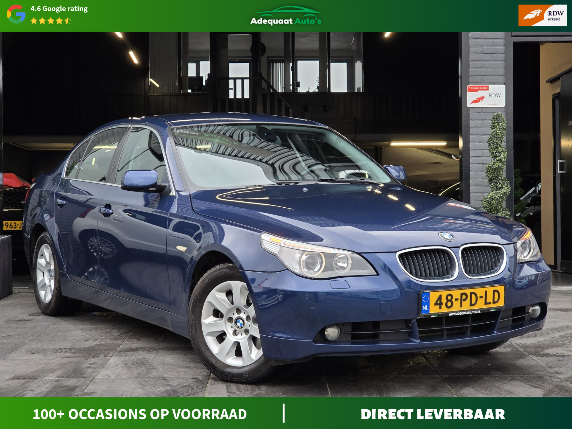 BMW 5er Reihe 530i Executive|Automaat|Leer|PDC|Cruise|Airco 2004 - voorkant