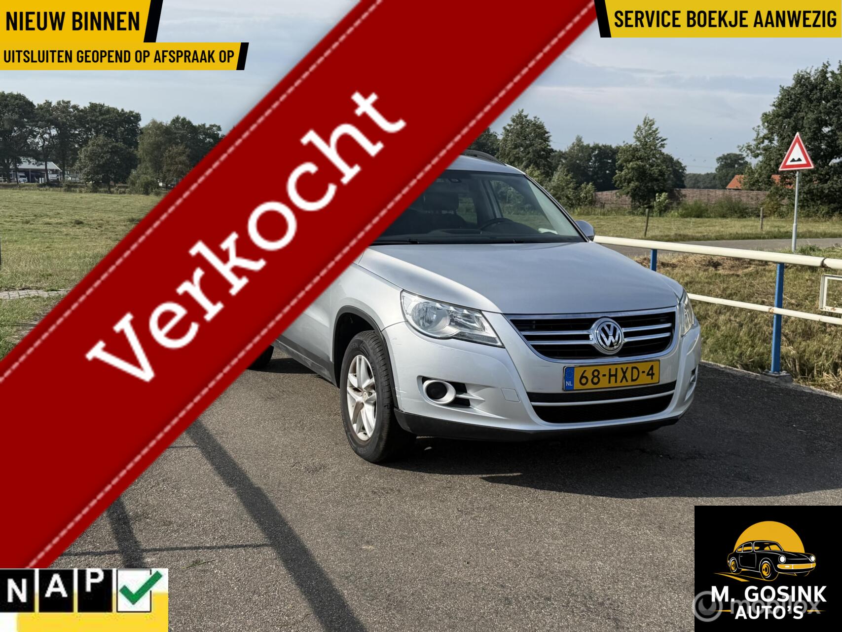 Volkswagen Tiguan 1.4 TSI Airco Cruise Trekhaak Apk nieuw 2009 - voorkant