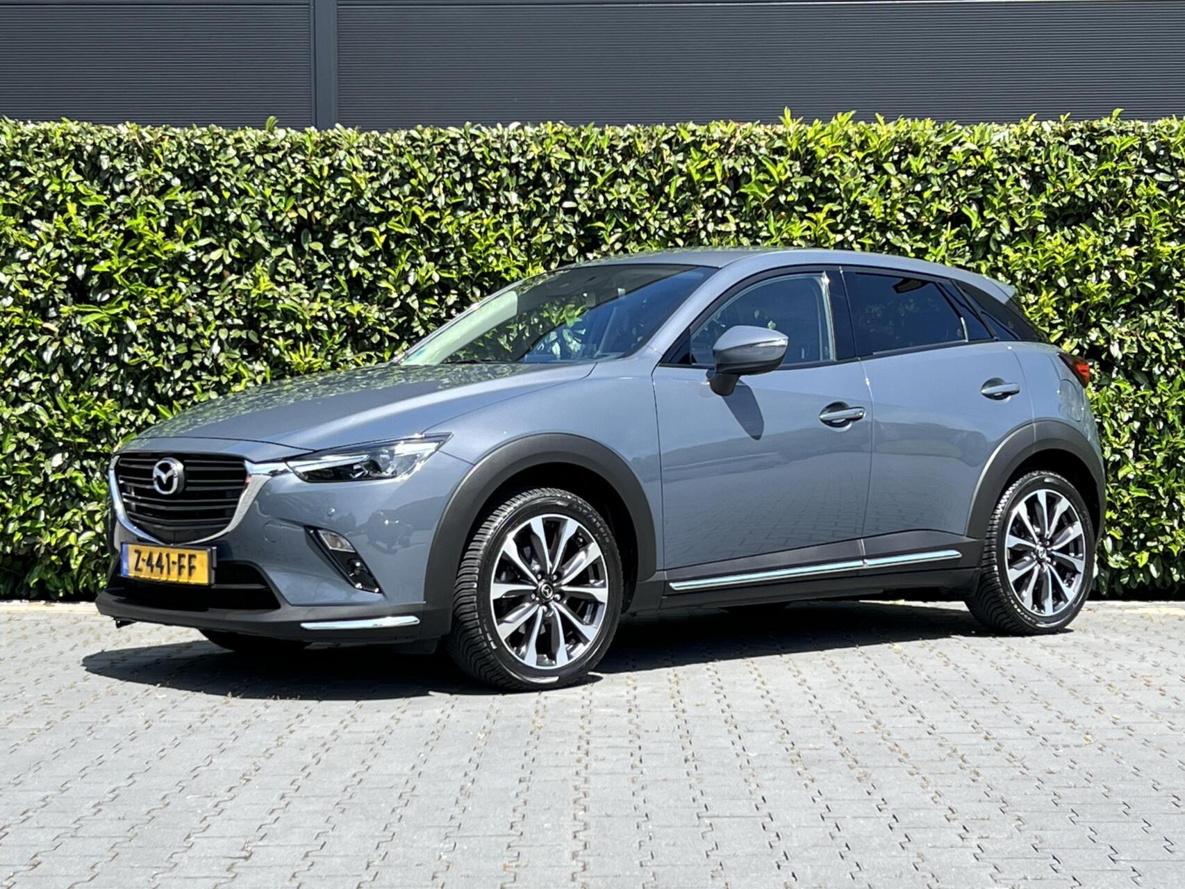 Mazda Mazda Cx-3 2.0 SkyActiv-G 121 LUXURY, NAVIGATIE, CRUISE CONTROL, CLIMATE CONTROL, STOELVERWARMING, HALF LEDER, DODEHOEK, KEYLESS, HUD, LED, DAB, LICHTMETAAL 18" 2021 - voorkant