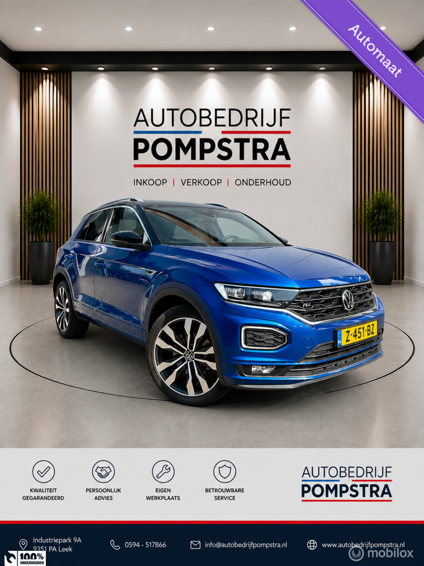 Volkswagen T-roc 1.5 TSI DSG R-line/CARPLAY/CLIMA/LED/CAMERA 2021 - voorkant