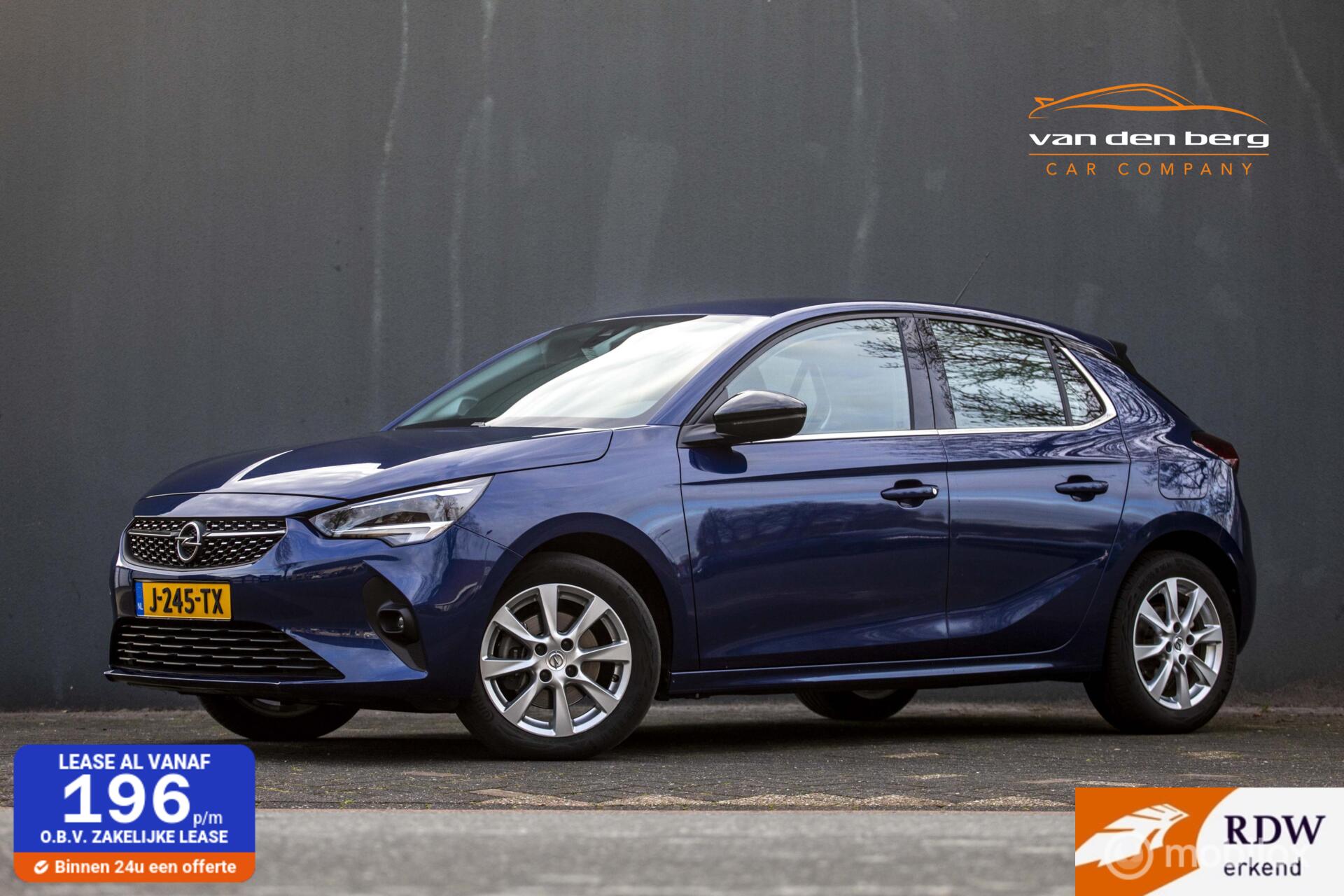 Opel Corsa 1.2 Elegance Airco, Cruise, Apple Car Play LM 2020 - voorkant