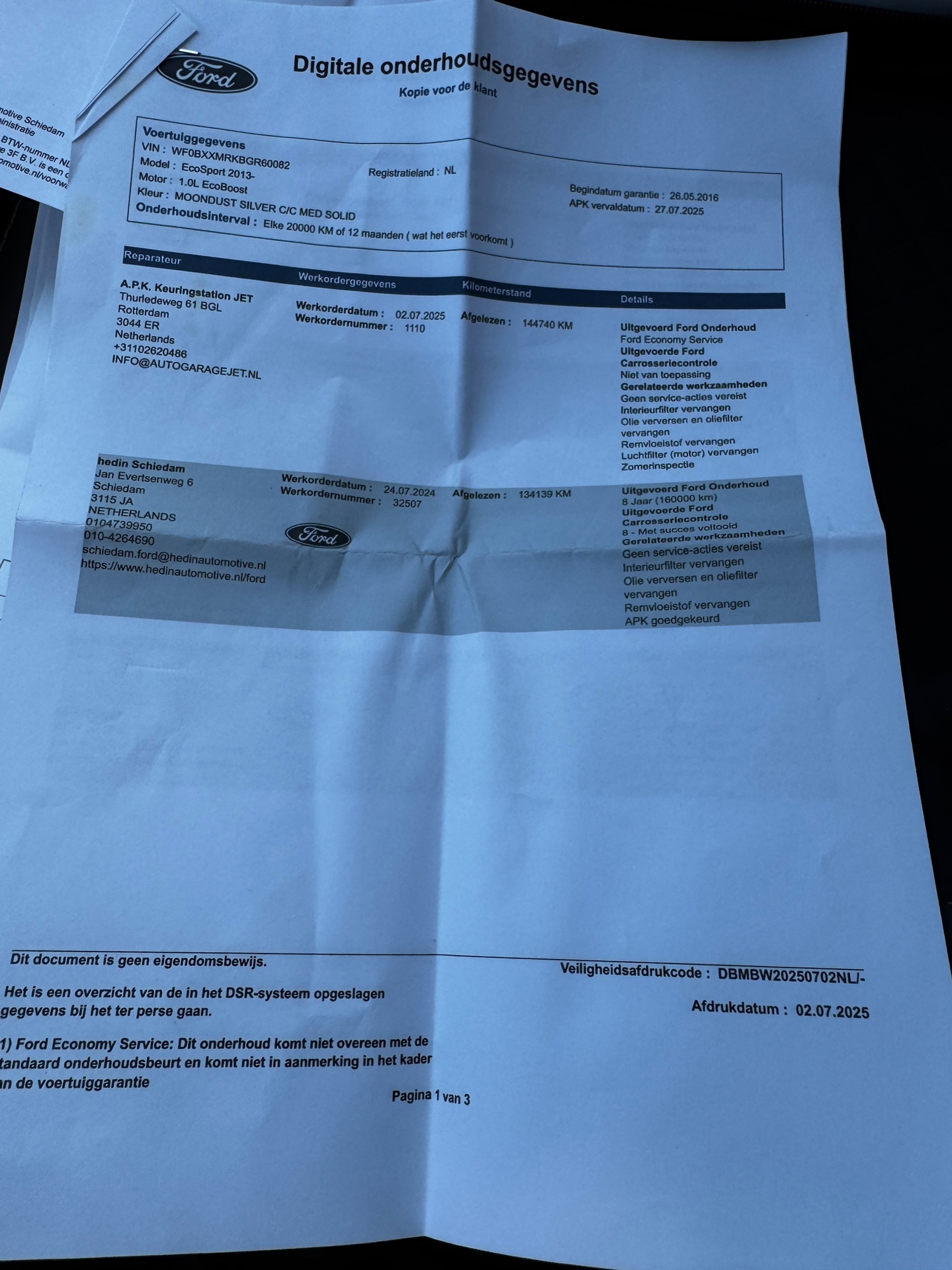 Foto van Ford Ecosport