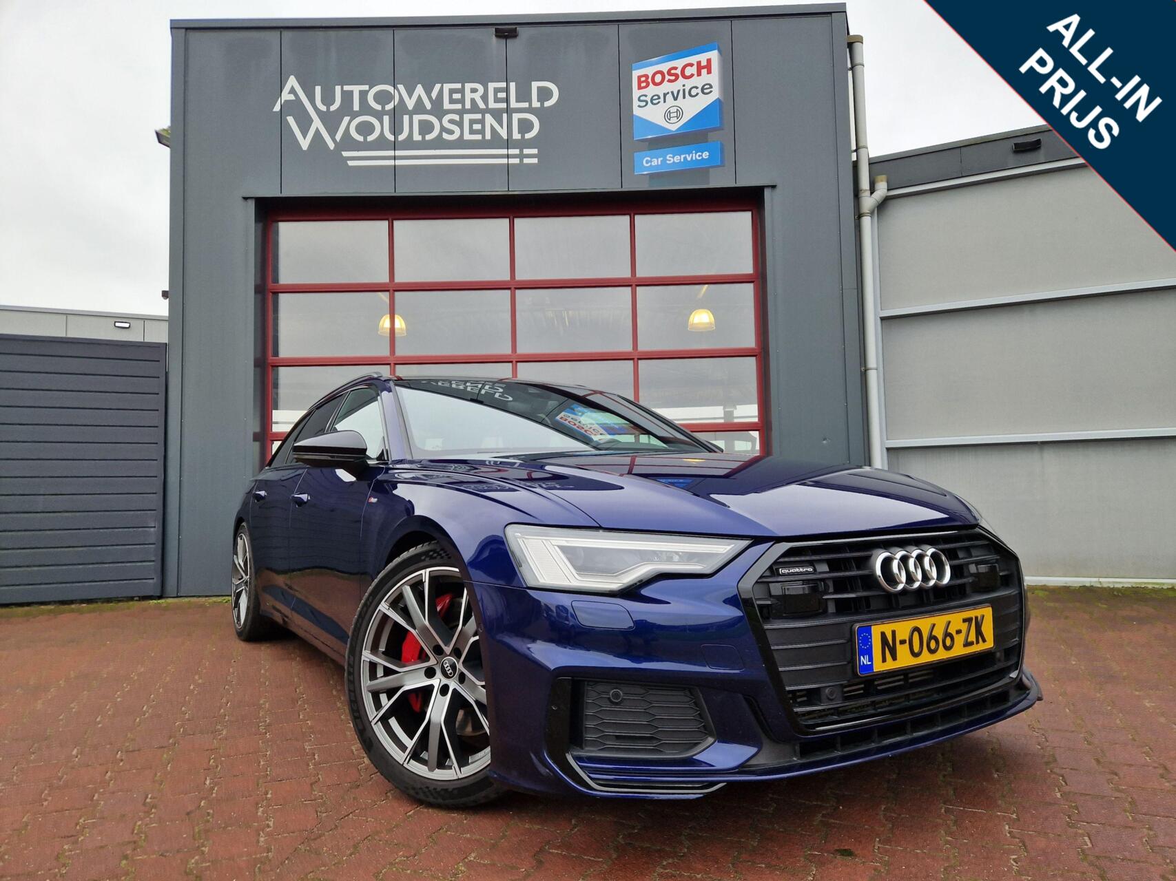 Audi A6 Avant 55 TFSI E 55 TFSI e quattro S-Line Black Line 12MND BOVAG GAR | VIRT. COCKP. | NAVI | 4-ZONE CLIMA. 2021 - voorkant