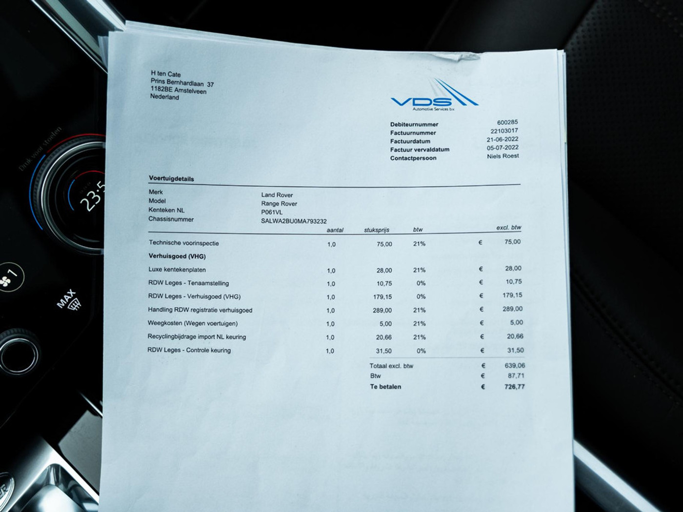 Foto van Land Rover Range Rover Sport