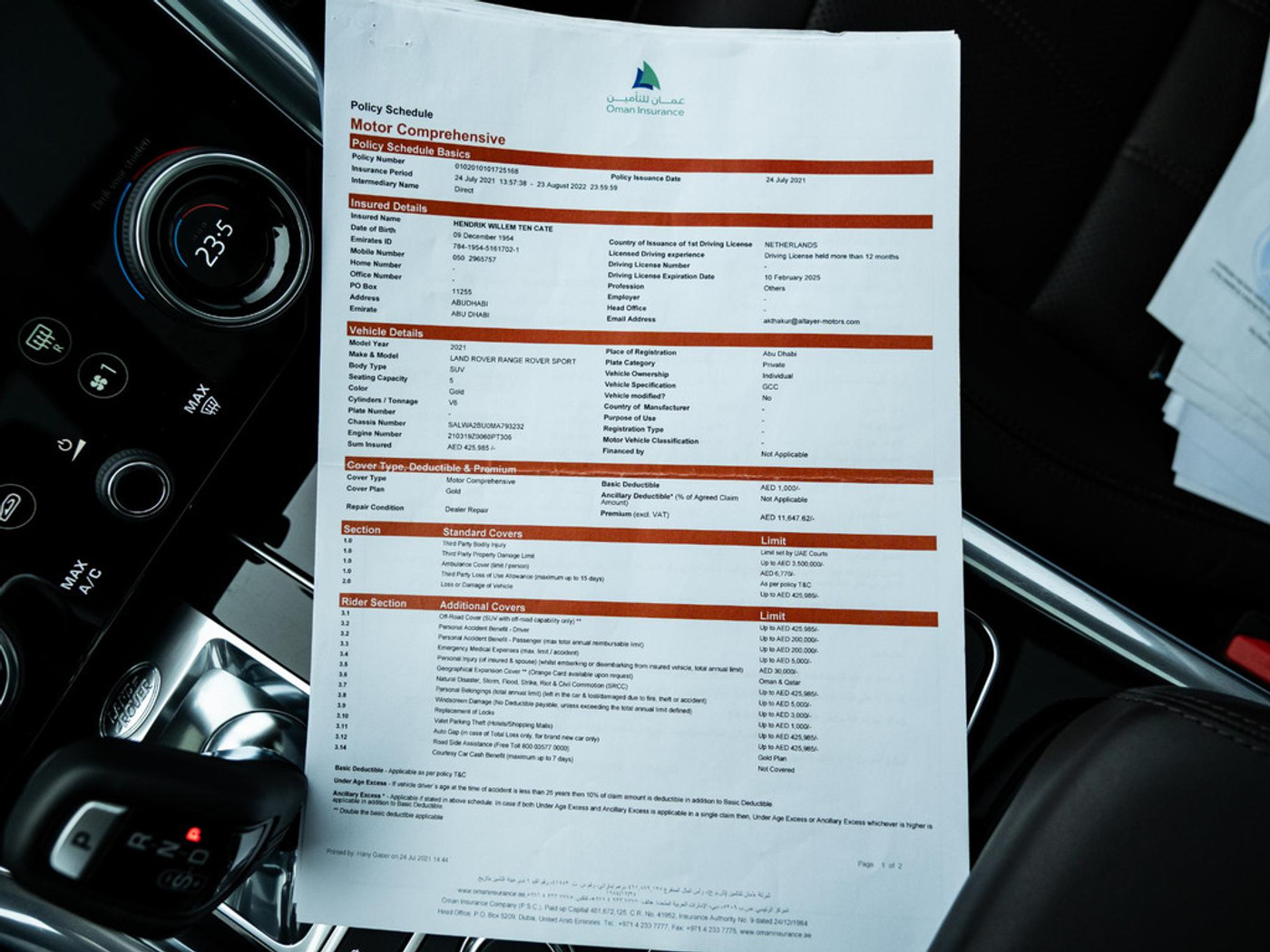 Foto van Land Rover Range Rover Sport
