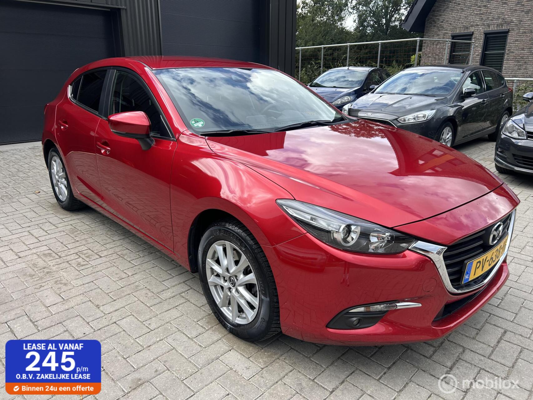 Mazda Mazda3 2.0 SkyActiv-G 120 SkyLease 1e EIG*Trekh*Stoelv*Deal 2017 - voorkant