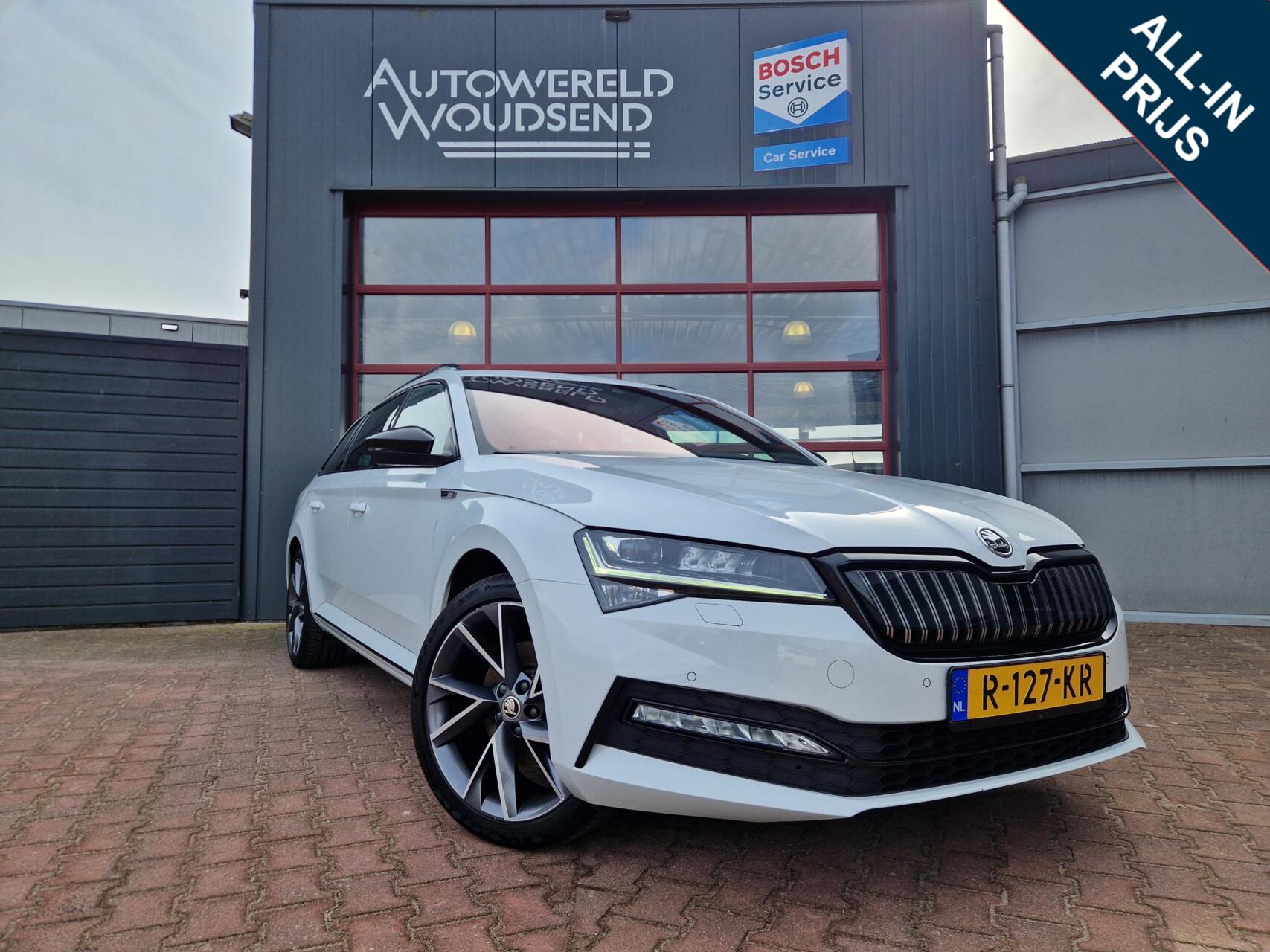 Skoda Superb 1.4 TSI iV Sportline Business 12 MND BOVAG GAR| STUUR+STOELVERW|TREKHAAK|CAMERA|ACC|NAVI|CLIMA 2021 - voorkant
