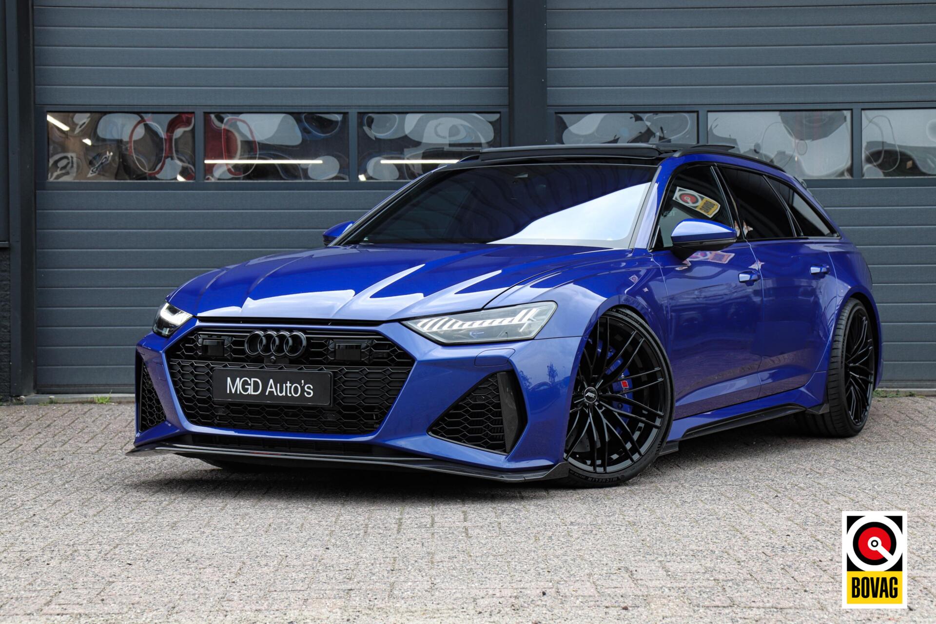 Audi RS 6 Avant RS6-S ABT 4.0 TFSI Quattro |LASER-LED|PANO|3D B&O|4WD|CARBON|KERAMISCH|HUD 2022 - voorkant