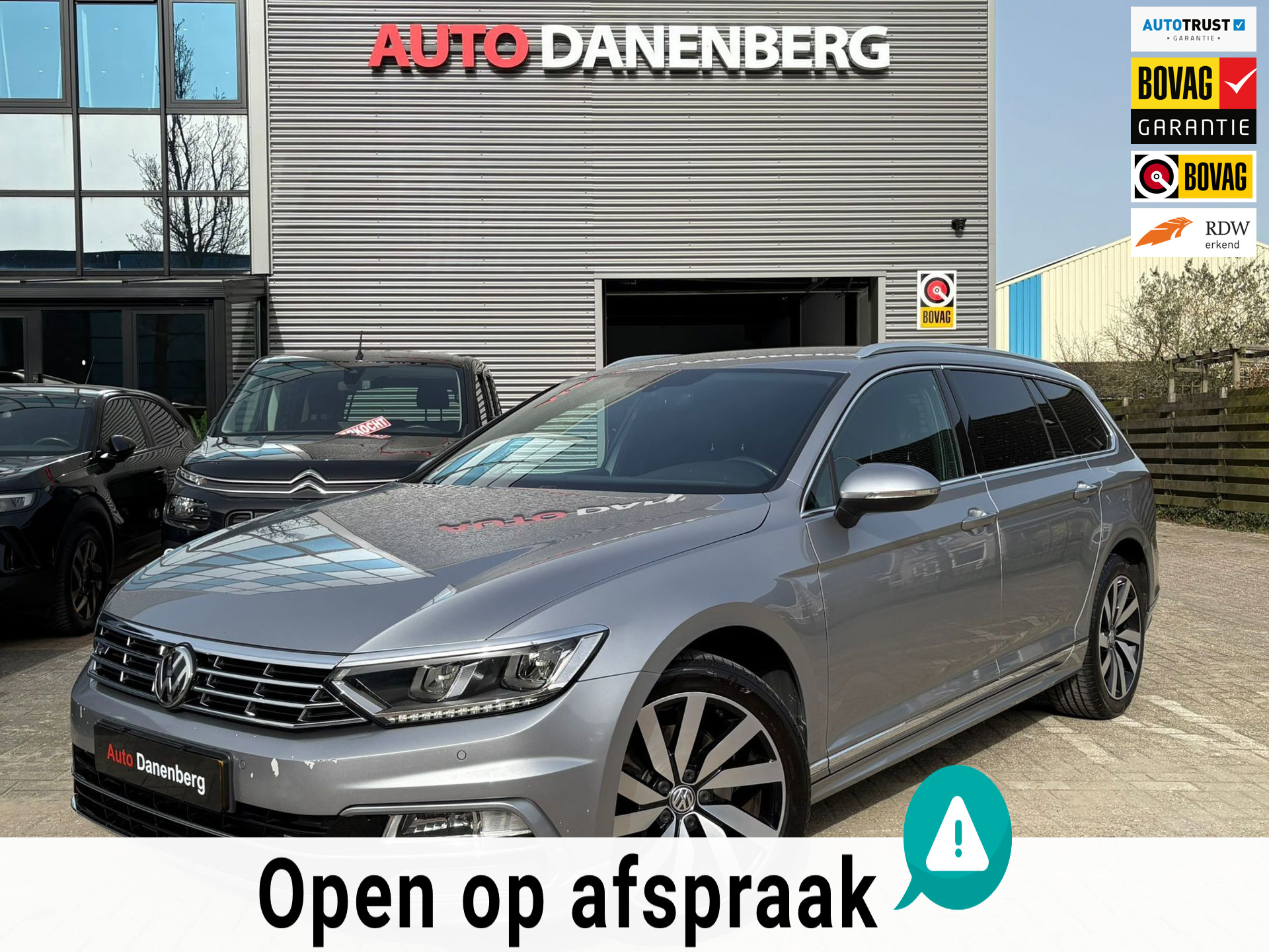 Volkswagen Passat 1.5 TSI Highline R-LINE LEER,MASSAGE,CAMERA,AUTOMAAR,NIEUW-APK 2019 - voorkant