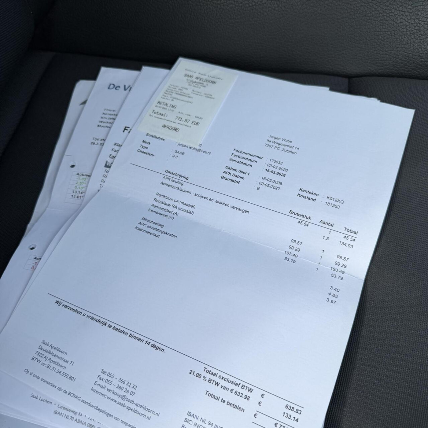 Foto van Saab Saab 9-3