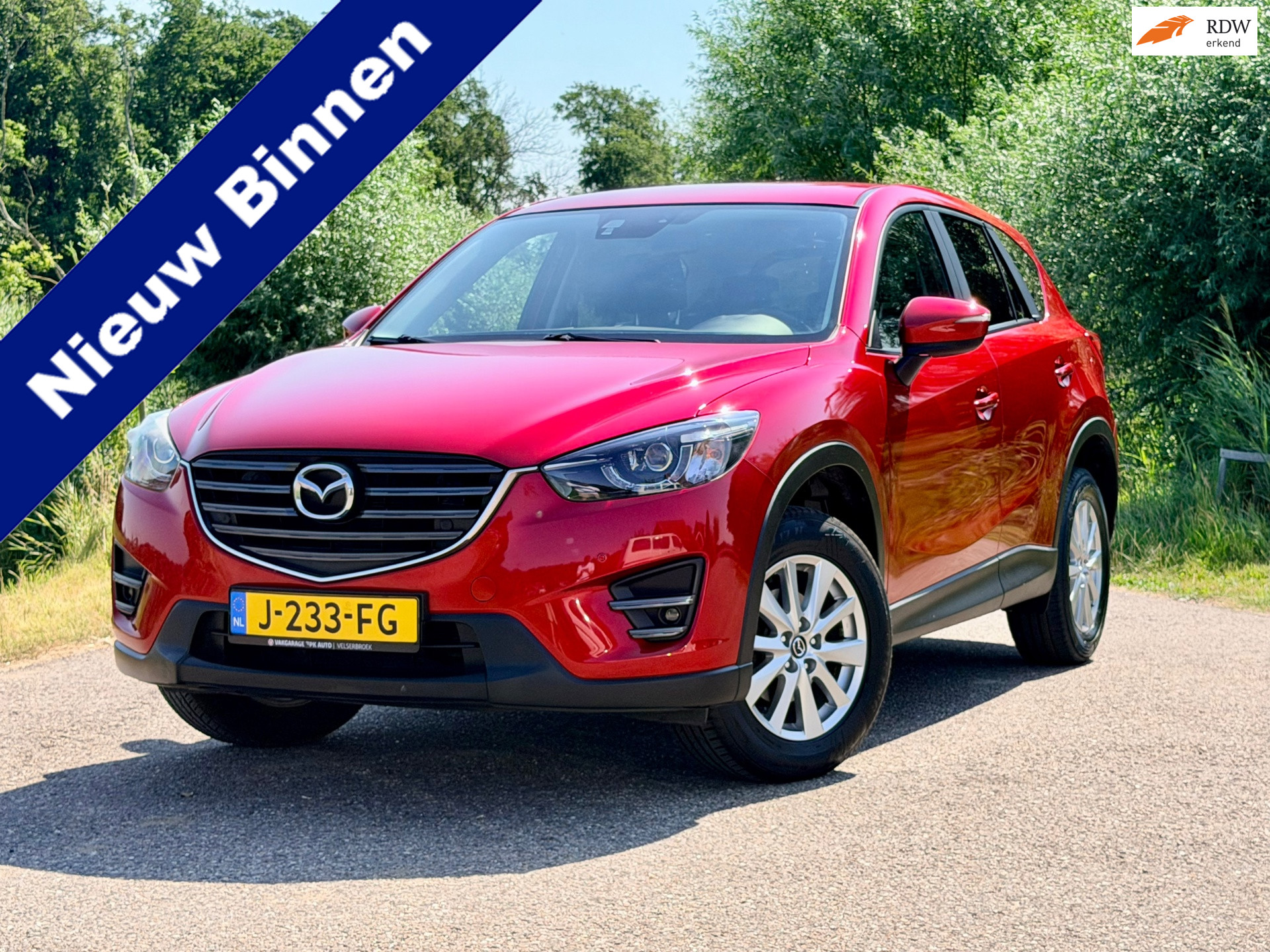 Mazda Mazda Cx-5 2.0 SkyActiv-G 165 Skylease GT 2WD Navi Cruise Control Clima PDC Stoelverwarming Perfect Onderhouden Trekhaak 2016 - voorkant