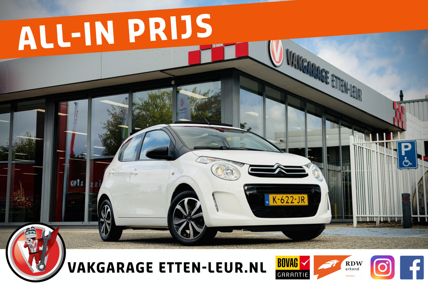 Citroen C1 1.0 VTi AirScape Shine | CAMERA | CARPLAY + ANDROID 2021 - voorkant