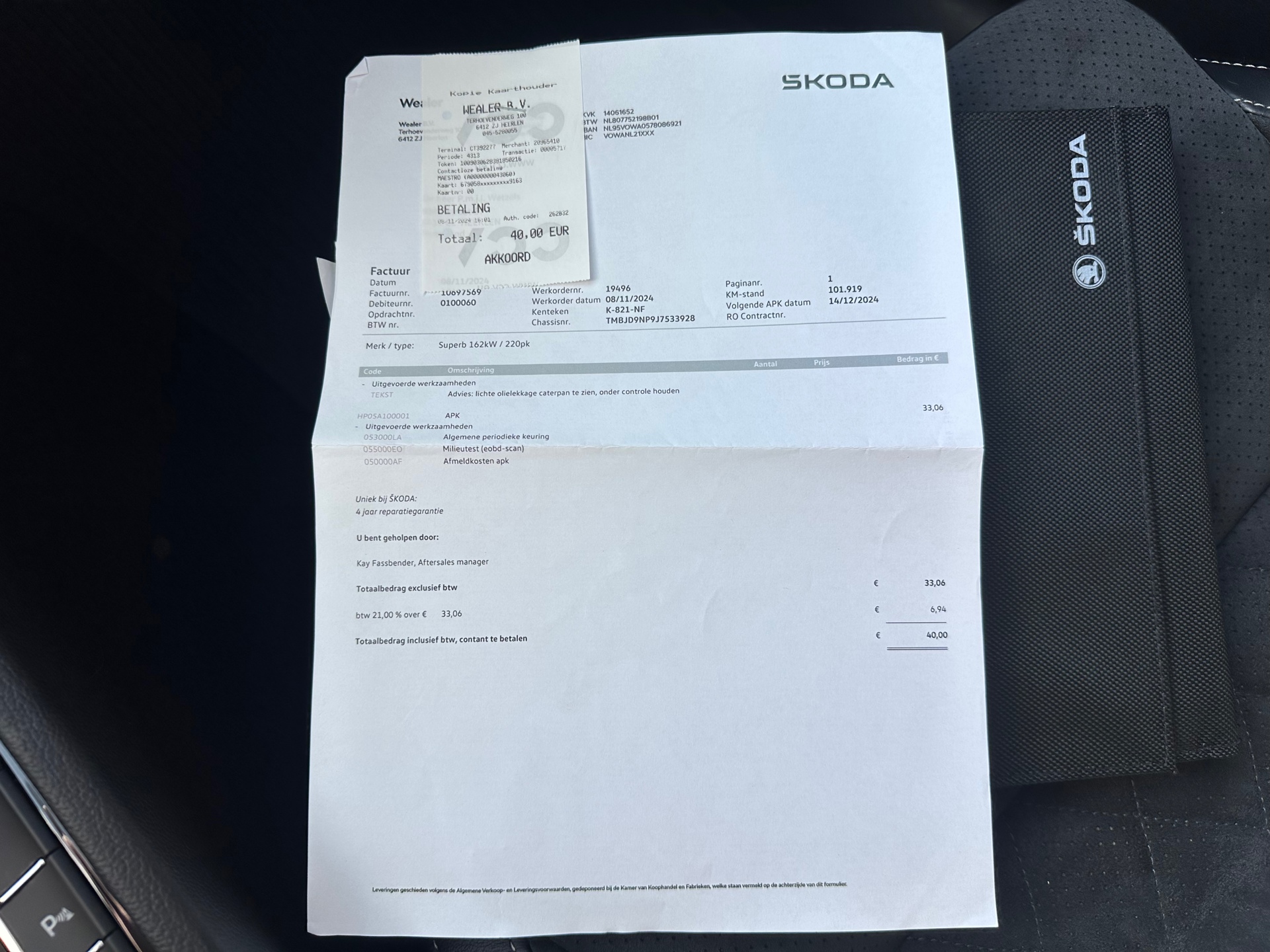 Foto van Skoda Superb