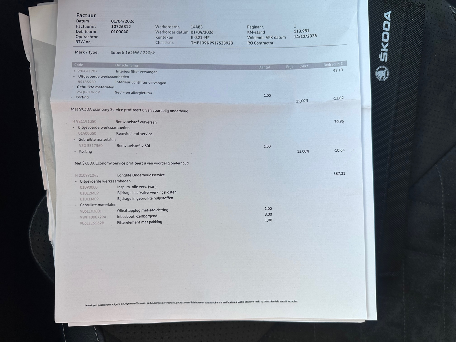 Foto van Skoda Superb