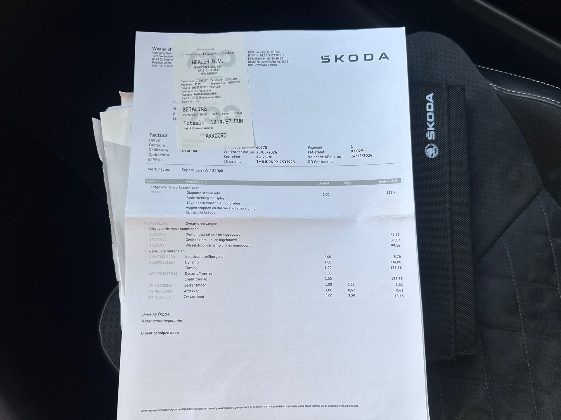 Foto van Skoda Superb