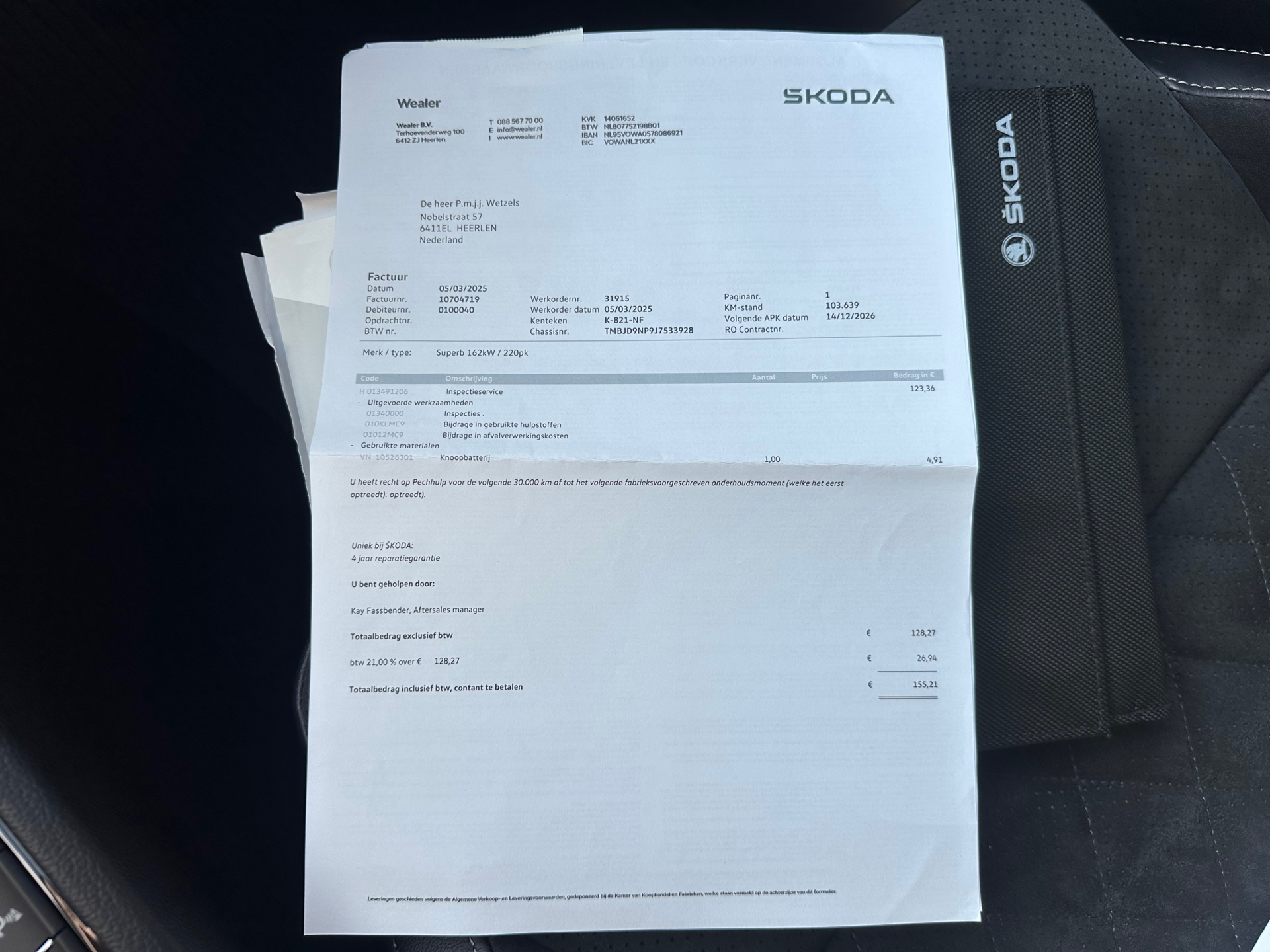 Foto van Skoda Superb
