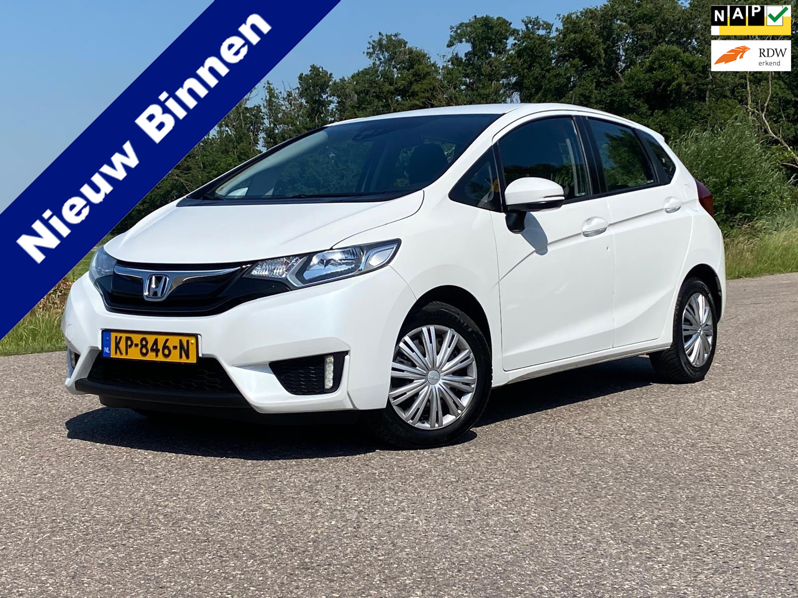 Honda Jazz 1.3 i-VTEC Trend 1e Eigenaar Airco Dealer onderhouden Cruise 2016 - voorkant