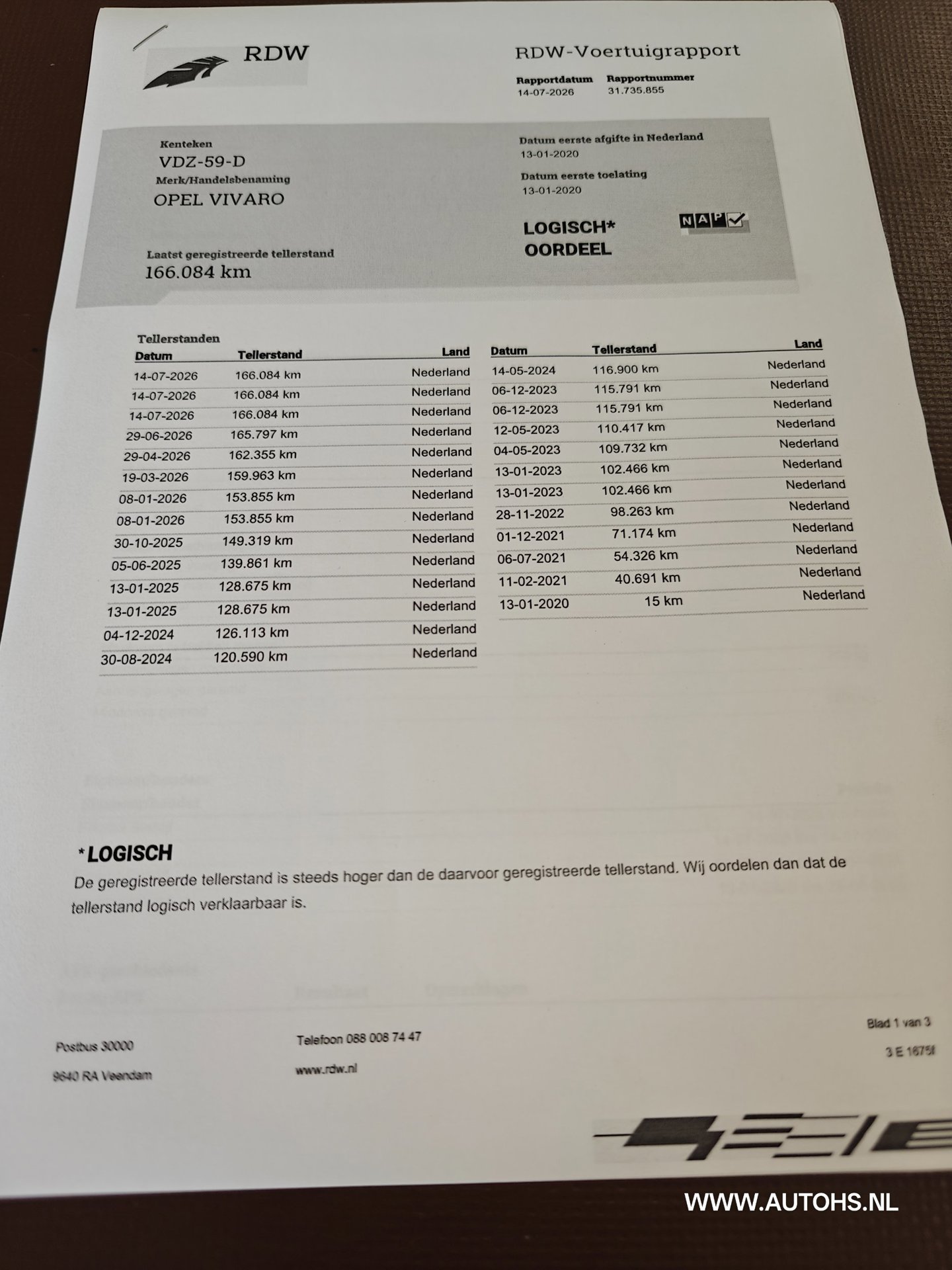 Foto van Opel Vivaro
