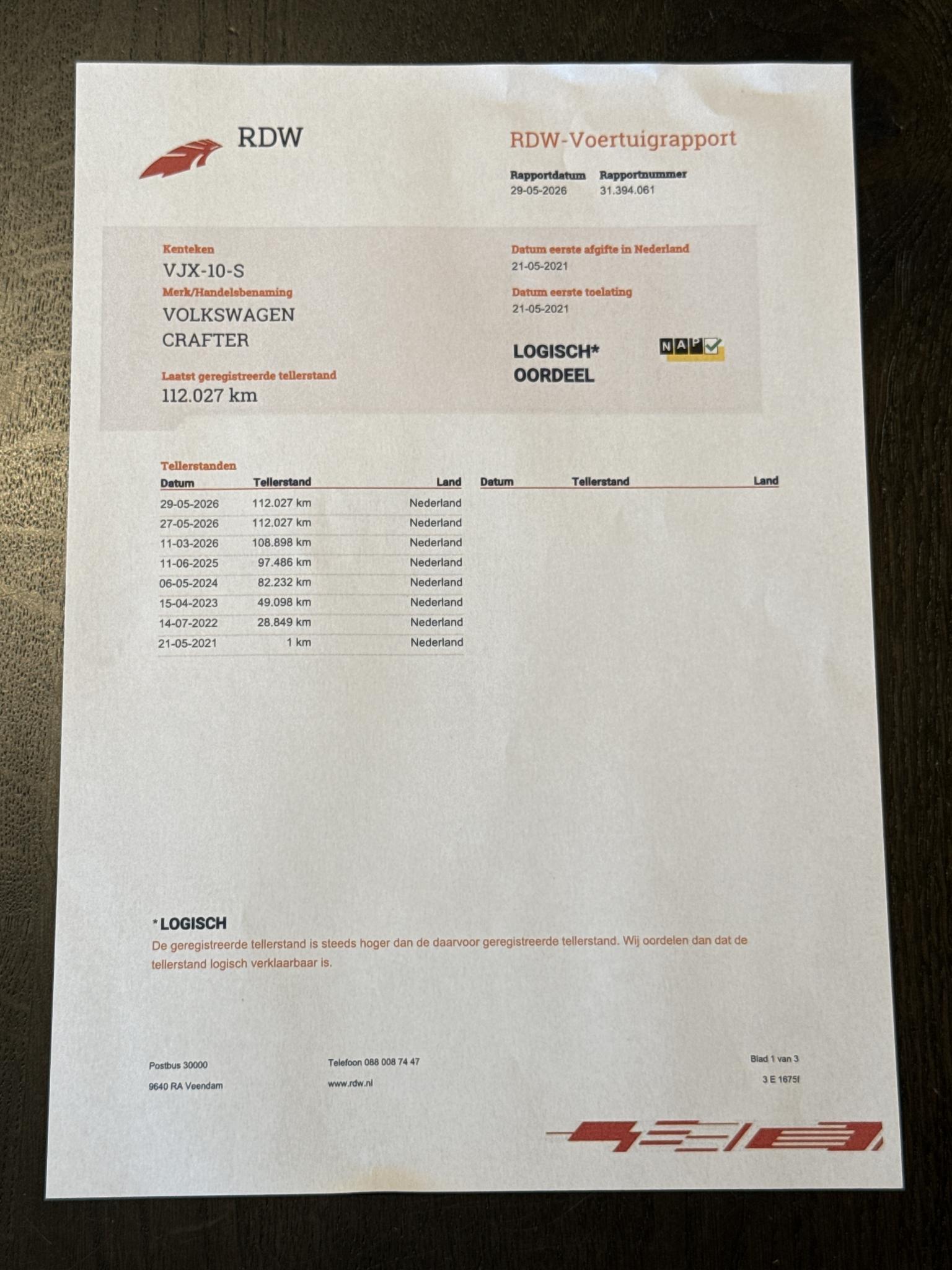 Foto van Volkswagen Crafter