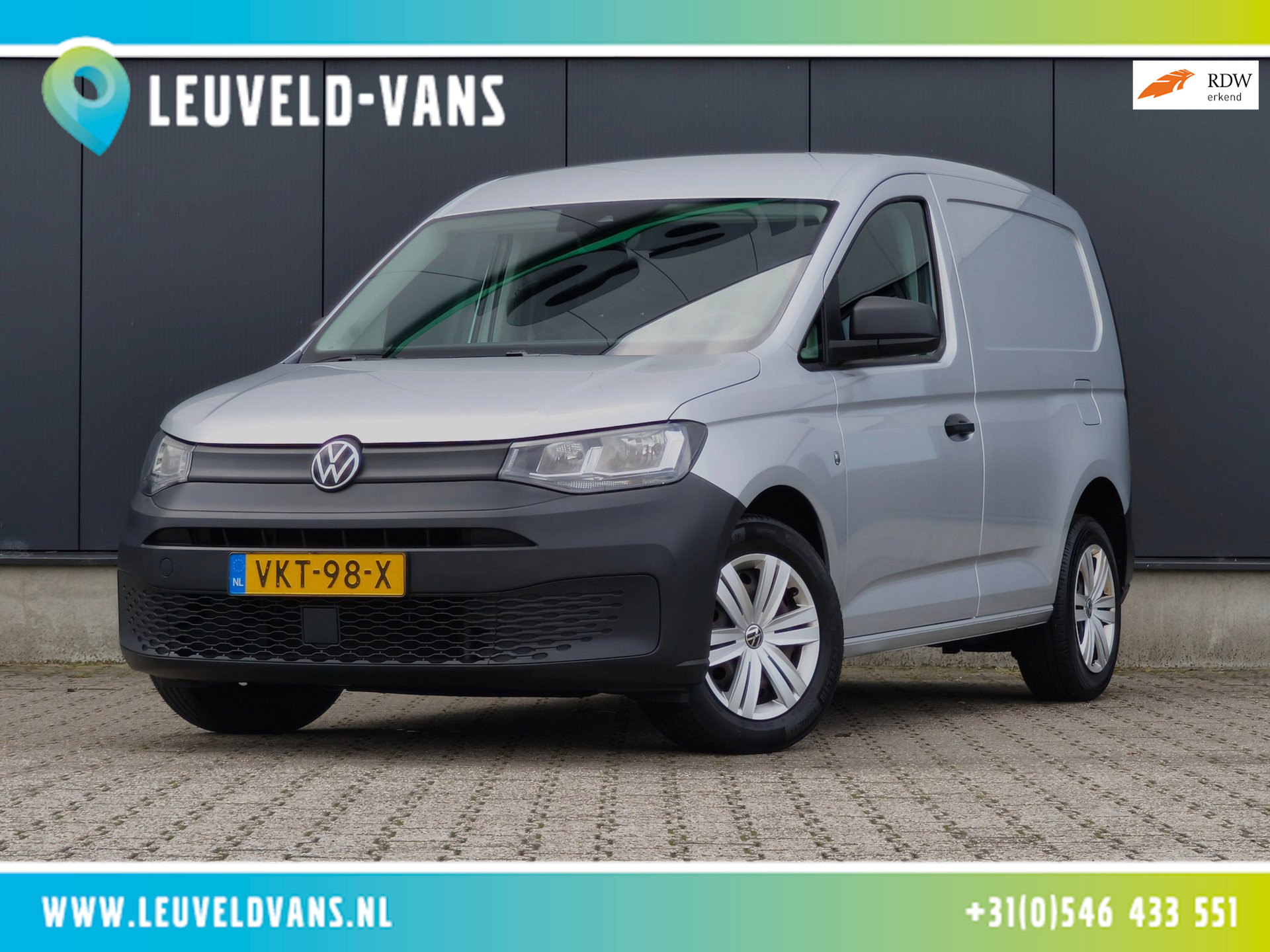 Volkswagen Caddy Modified Partition Wall 2.0TDI DSG ADAPTIVE CRUISE CLIMATE PDC 2021 - voorkant