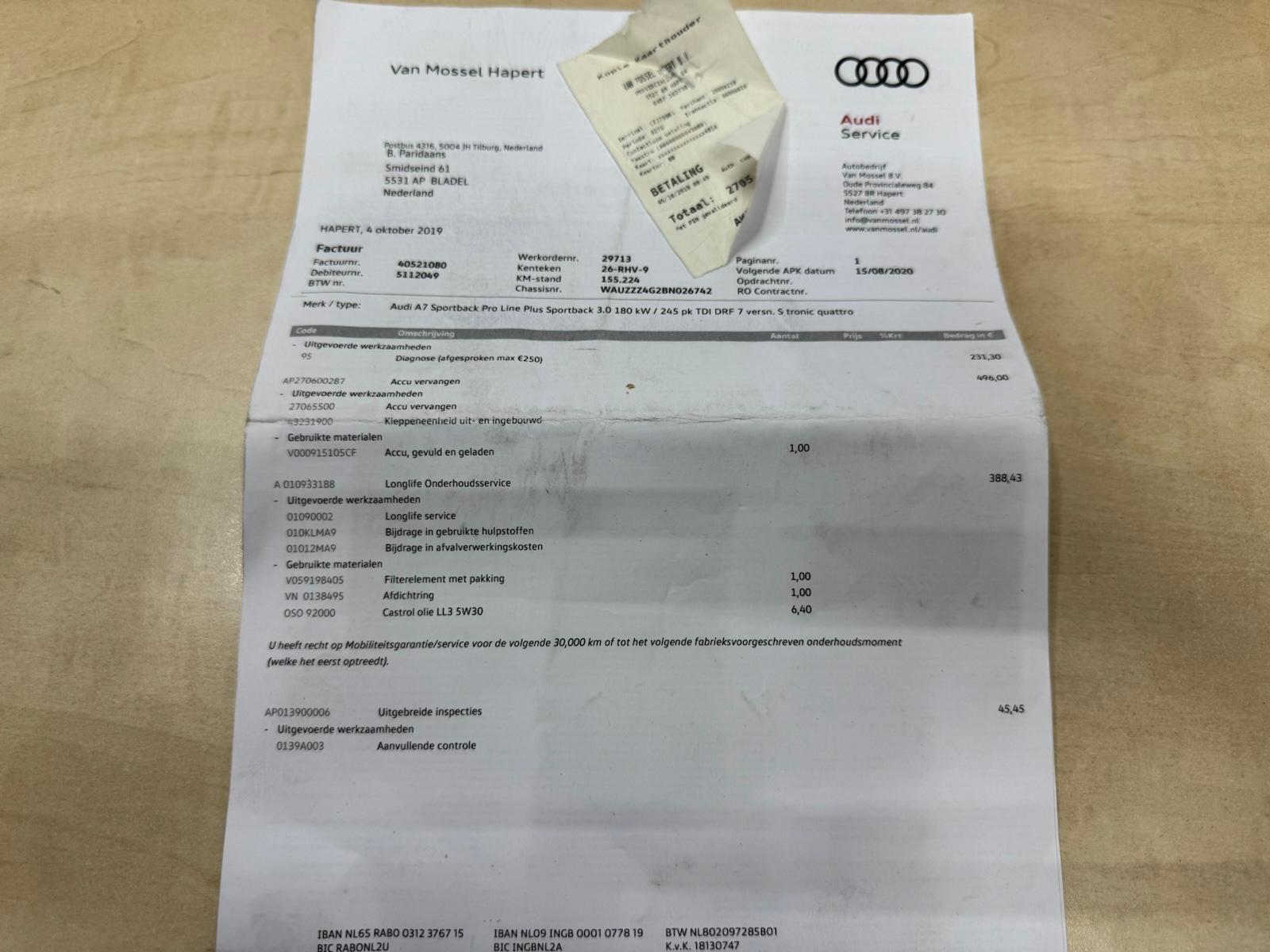 Foto van Audi Audi A7