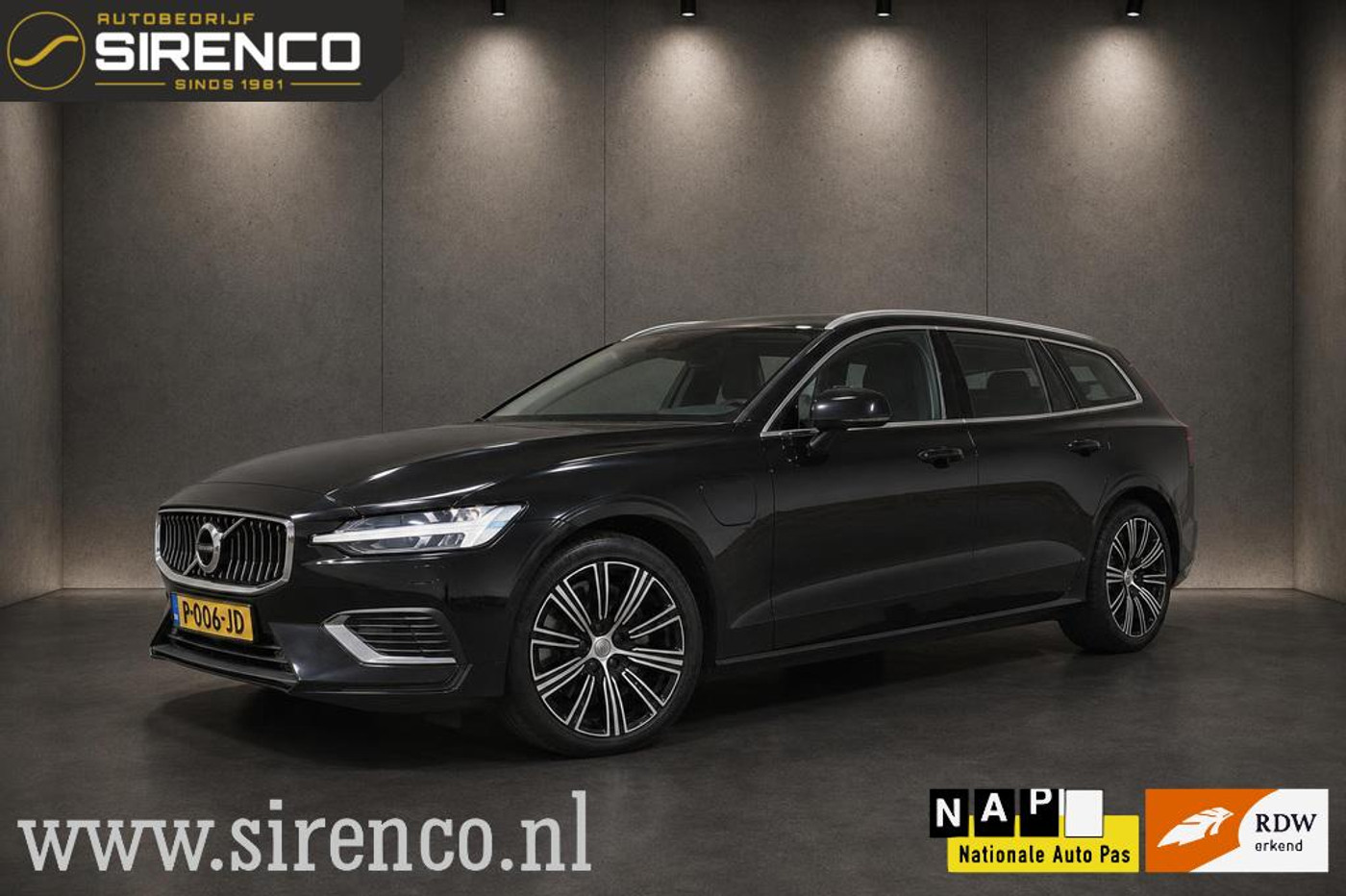 Volvo V60 2.0 T6 Recharge AWD Inscription | leder comfort zetels | 341pk | stoel en stuur verwarming | trekhaak | 2020 - voorkant