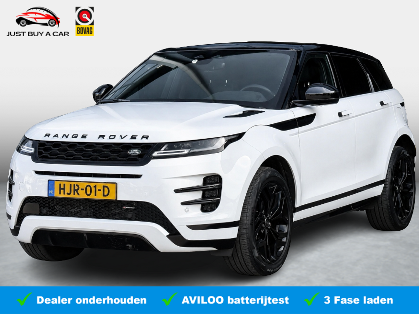 Land Rover Range Rover Evoque 1.5 P300e PHEV AWD Dynamic Black Edition 2024 - voorkant