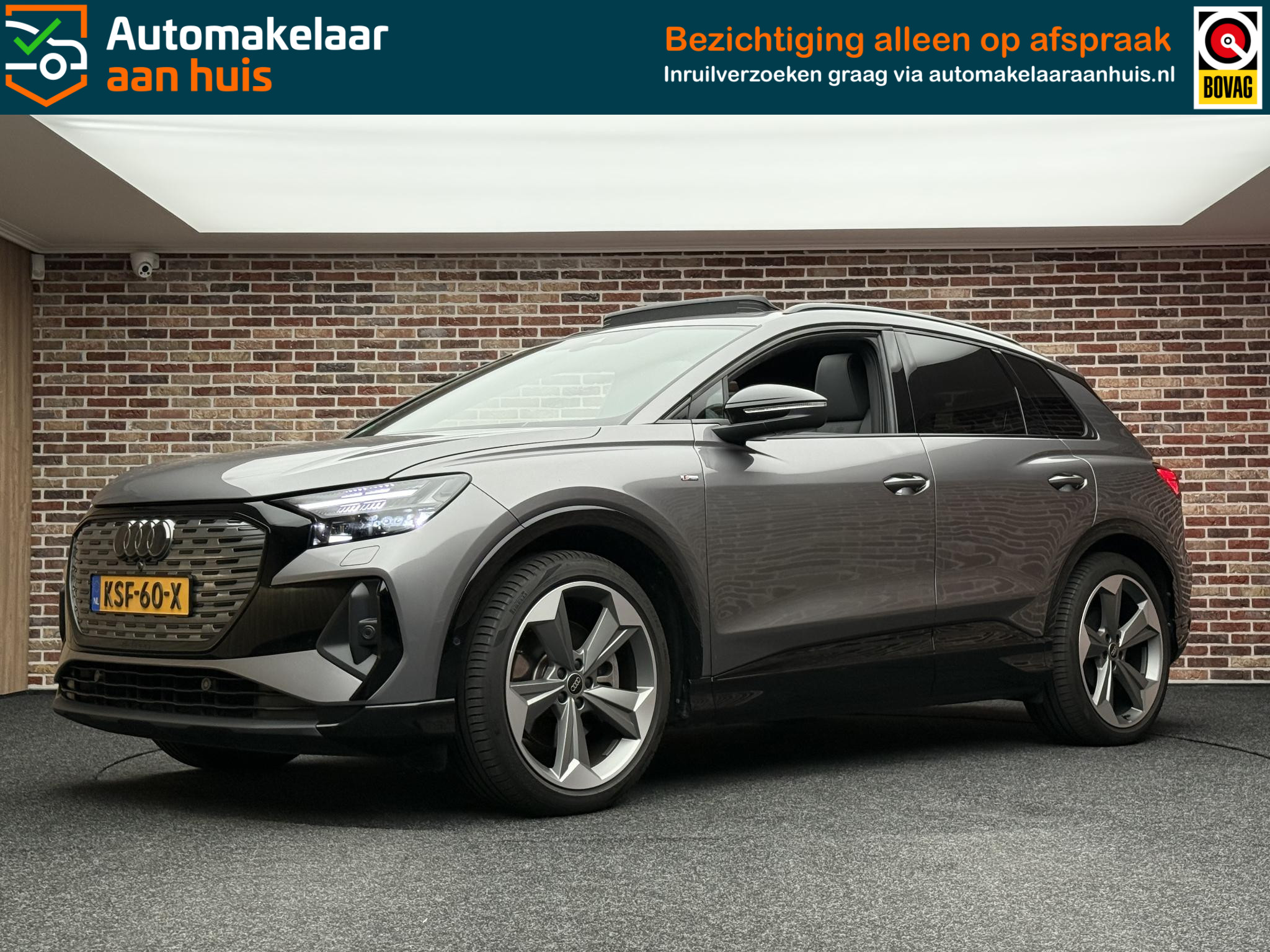 Audi Q4 50 E-tron 50 quattro Launch edition S Competition 77 kWh 2023 - voorkant