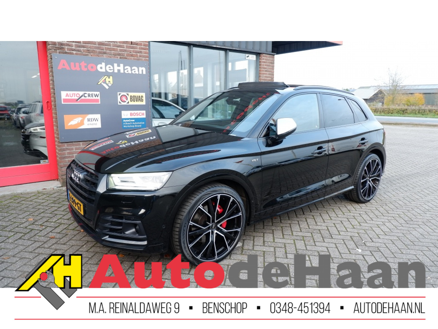 Audi Sq5 3.0 TFSI PL+ Pano/B&O/RS-stoel/Virtual/Trekhaak/Luchtv./ACC/ 2017 - voorkant