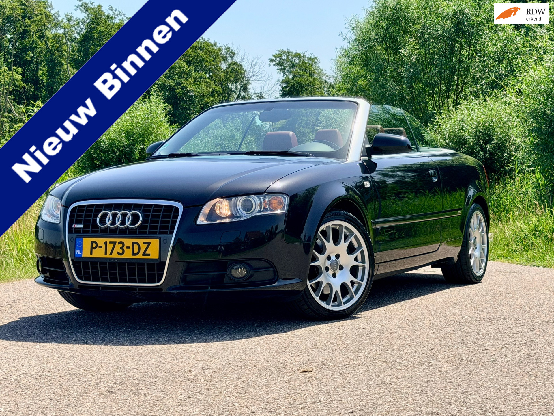 Audi Audi A4 Cabriolet 2.0 TFSI Automaat Leder Clima Navi Stoelverwarming Dealer Onderhouden Youngtimer BTW 2006 - voorkant