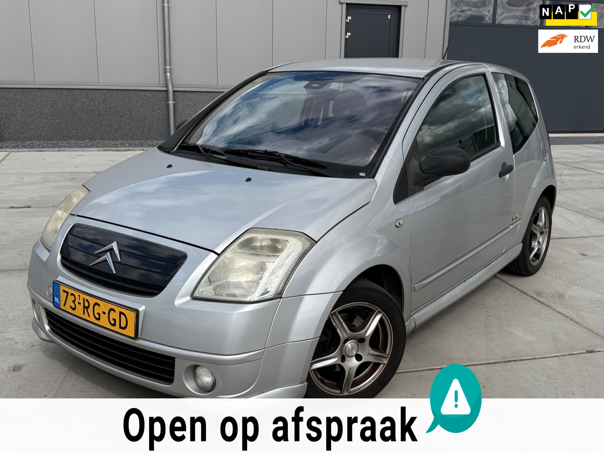 Citroen C2 1.4i VTR Cruisecontrol airco 2005 - voorkant