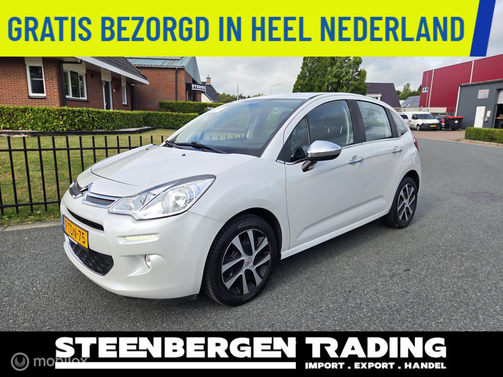 Citroen C3 1.2 VTi Exclusive 2014 PARELMOER WIT/CLIMA/APK 2014 - voorkant