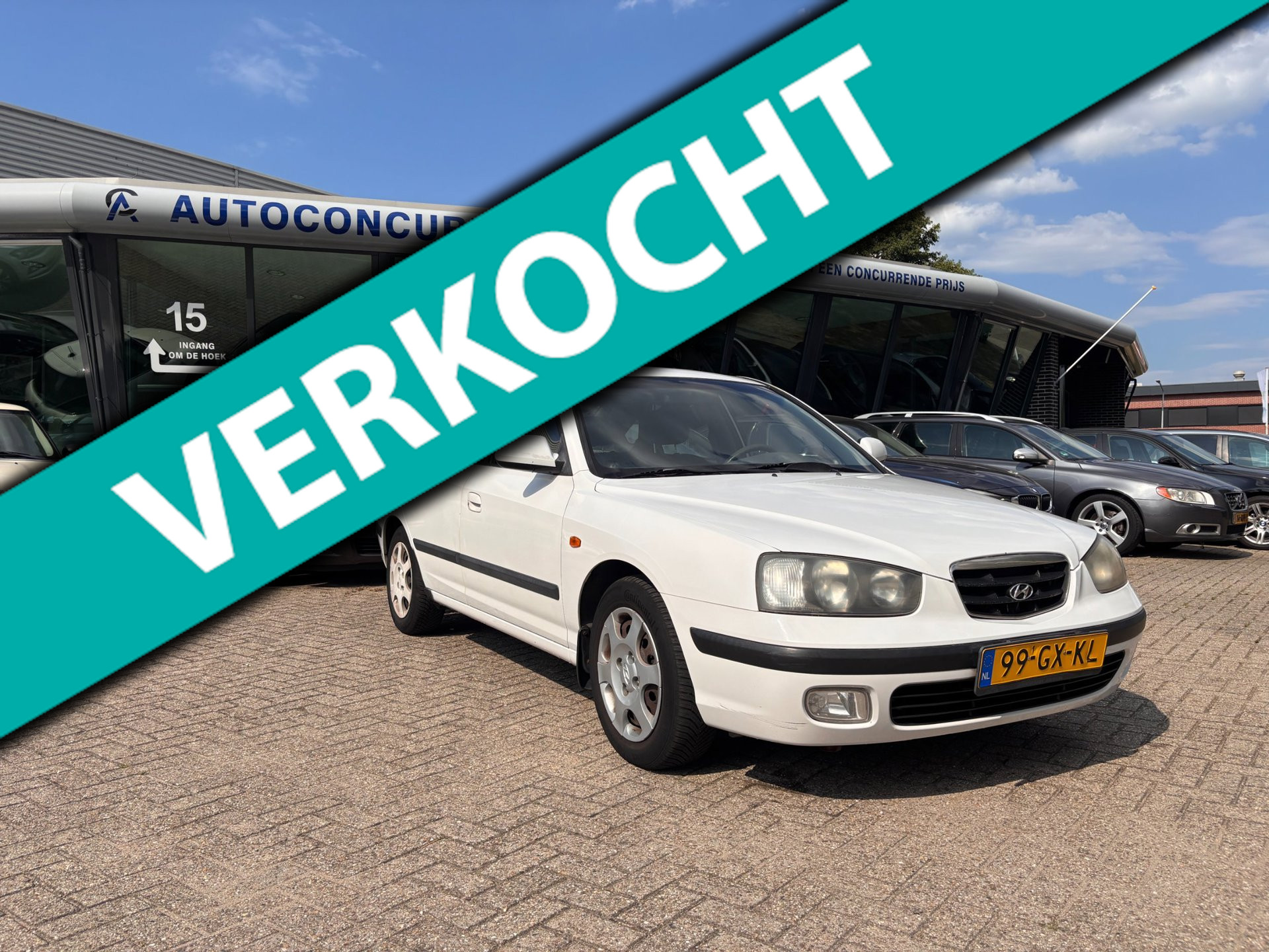 Hyundai Elantra 2.0i-16V GLS, Airco Automaat, Navi, Inruil mogelijk. 2001 - voorkant