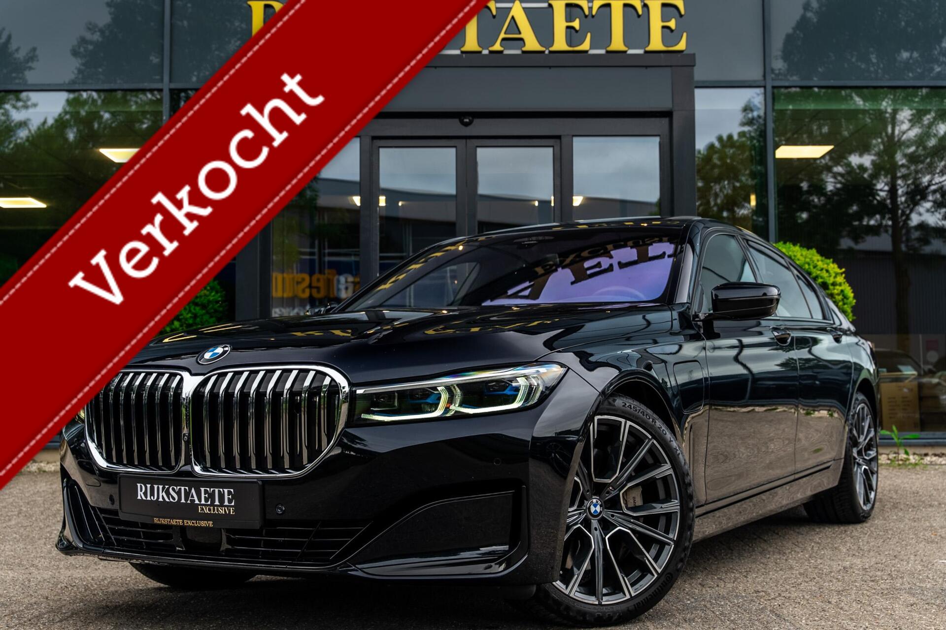 BMW 745e 745e High Executive|PANO|HEAD-UP|B&W|360|20'' 2021 - voorkant