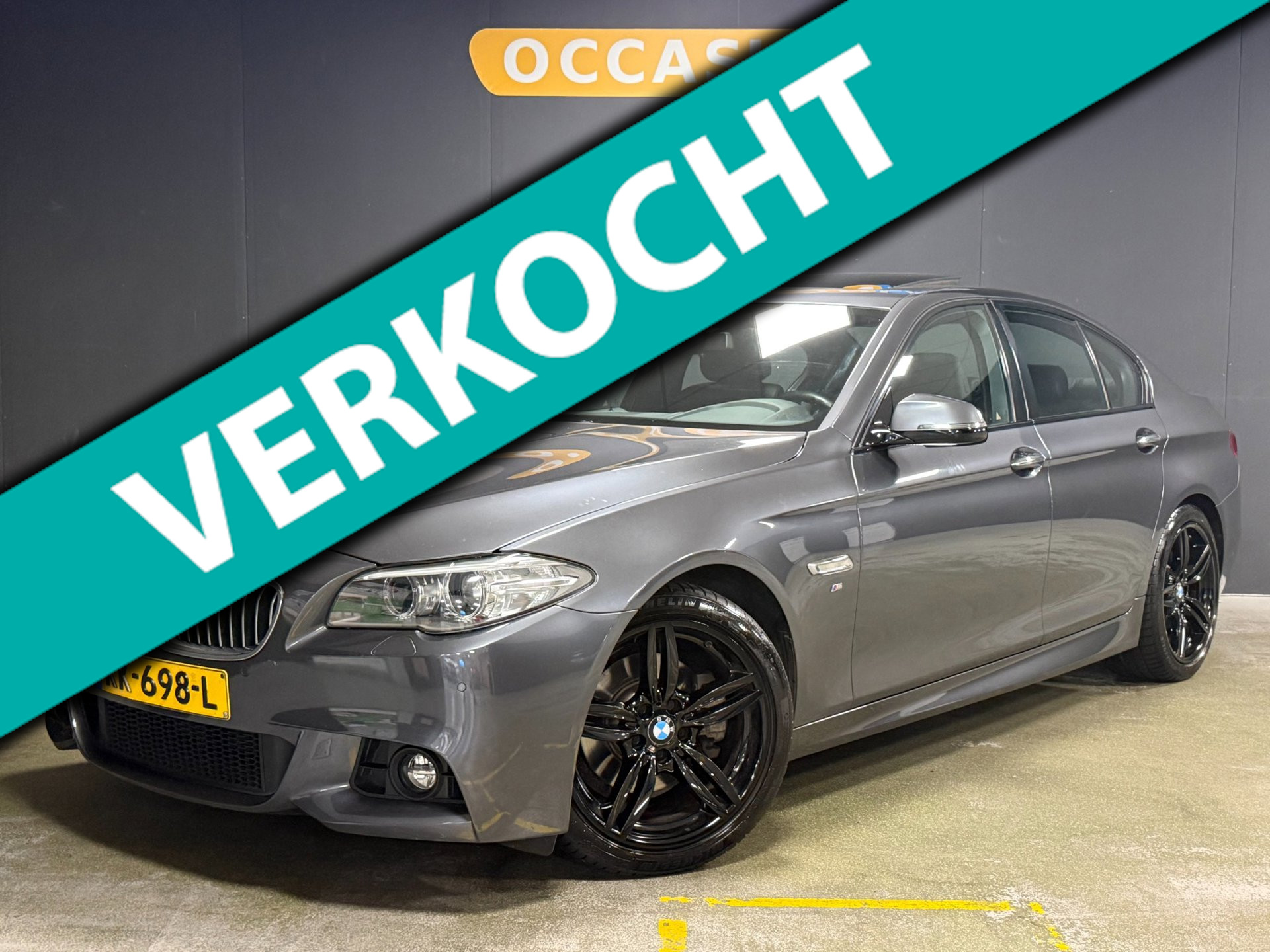 BMW 520i 520i M Sport Edition High Executive|KANTELDAK|LED|PDC|TREKHAAK|LEDER|MEMORY|CRUISE|STOELV|BLUETOOTH|19INCH| 2016 - voorkant
