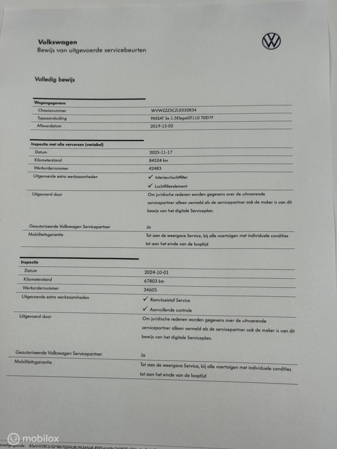 Foto van Volkswagen Passat