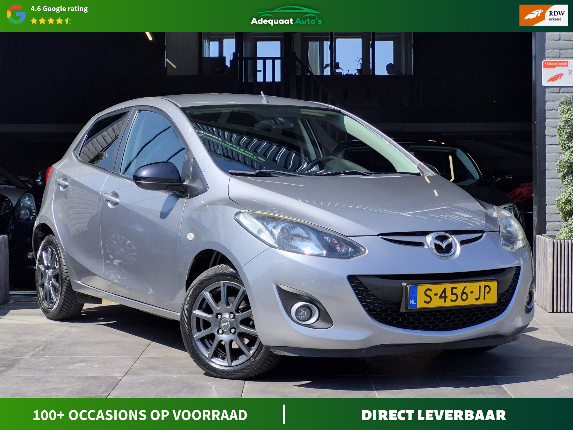 Mazda Mazda 2 1.3 Silver Edition|Airco|Parkeersensoren|El Pakket| 2013 - voorkant