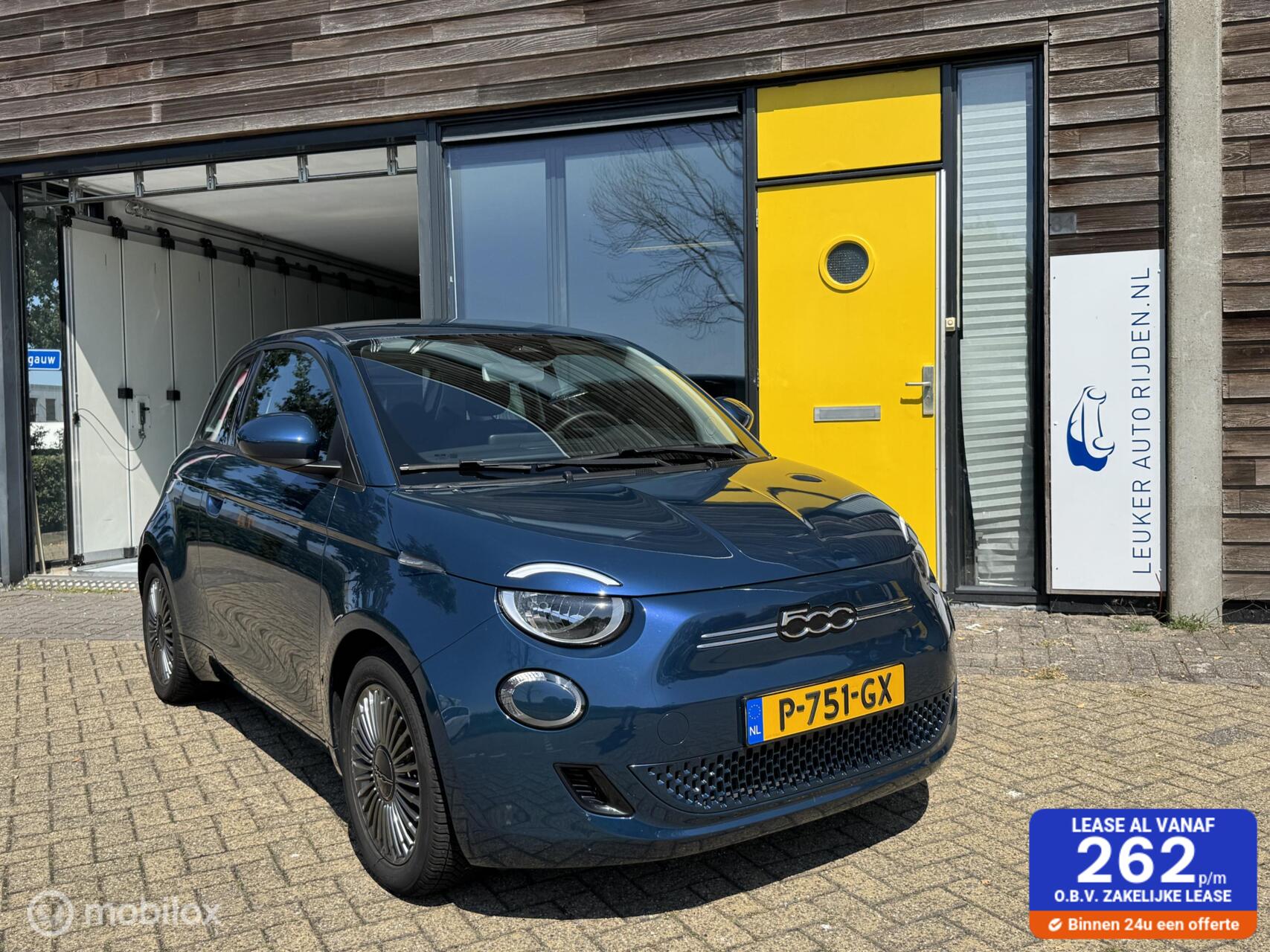 Fiat 500 ICON 42 KWH NETTE STAAT NL AUTO NAP GARANTIE 2022 - voorkant