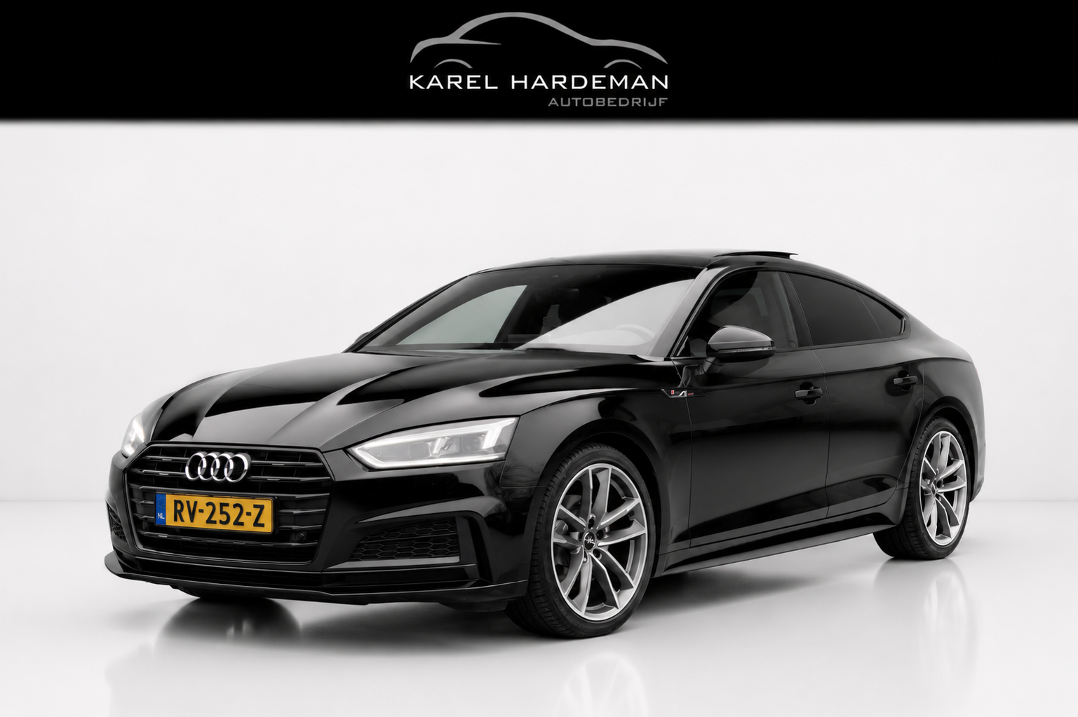 Audi A5 Sportback 2.0 TFSI MHEV Sport S-line Edition | SFEERVERLICHTING | STOELVERWARMING | BLACK OPTIC PAKKET 2018 - voorkant