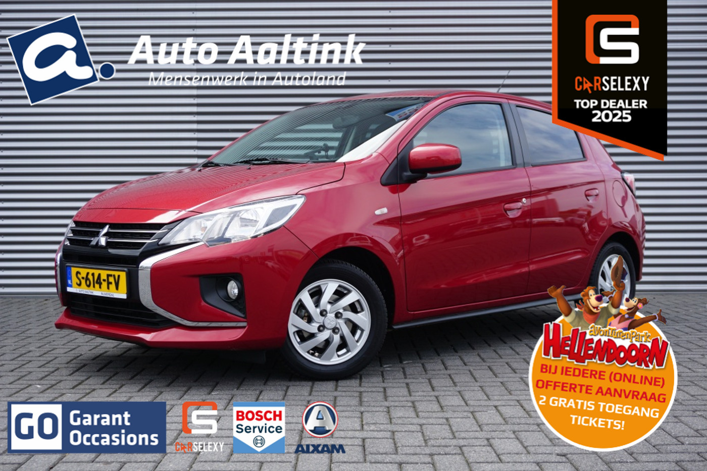 Mitsubishi Mitsubishi Space Star Dynamic AUTOM. | ZUINIG | CAMERA | CRUISE | EL. CLIMATE 2023 - voorkant