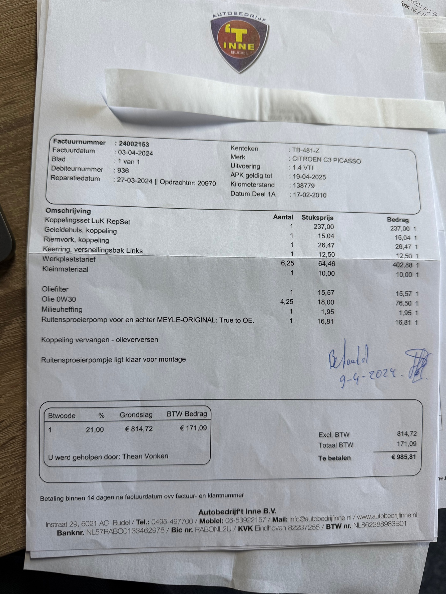 Foto van Citroen C3 Picasso