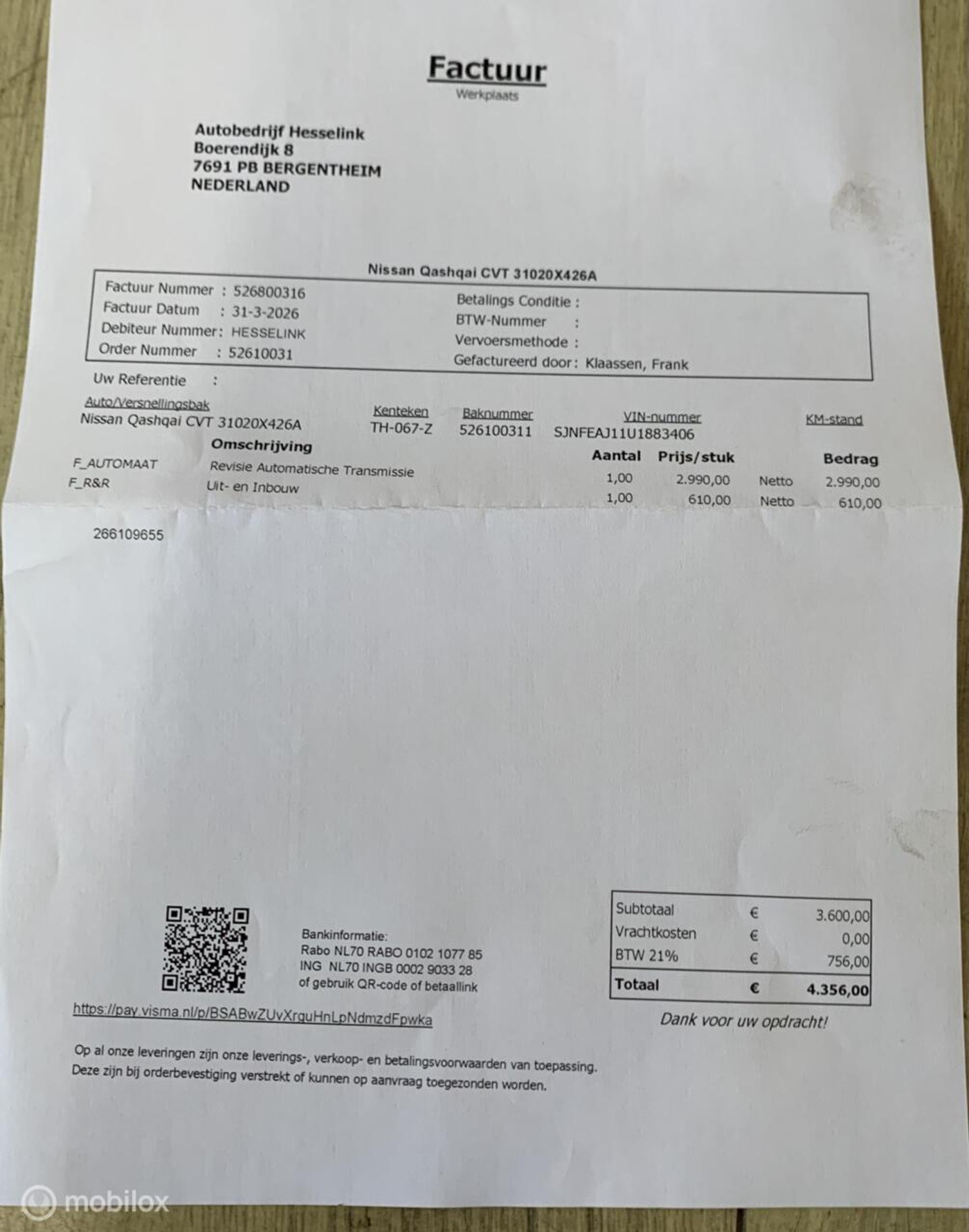 Foto van Nissan Qashqai